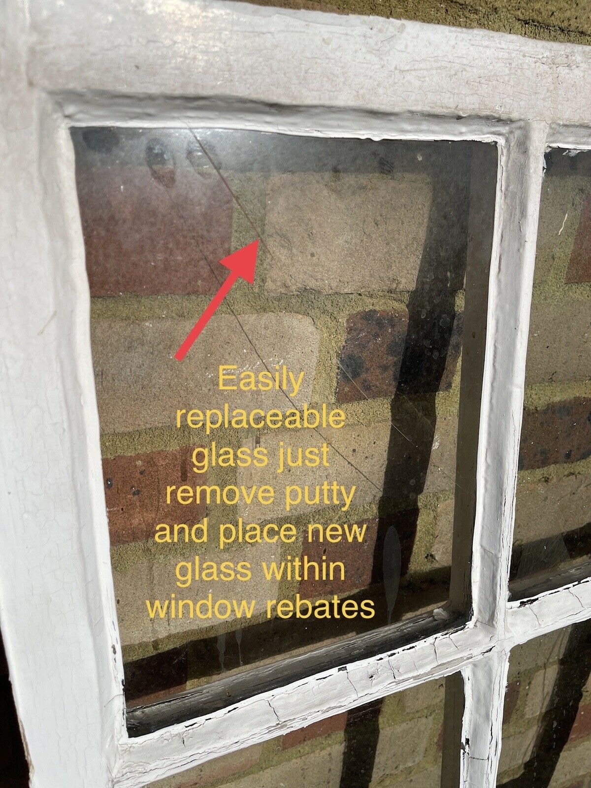 Modern Georgian 6 Panel Wooden Window 563 x 1052mm