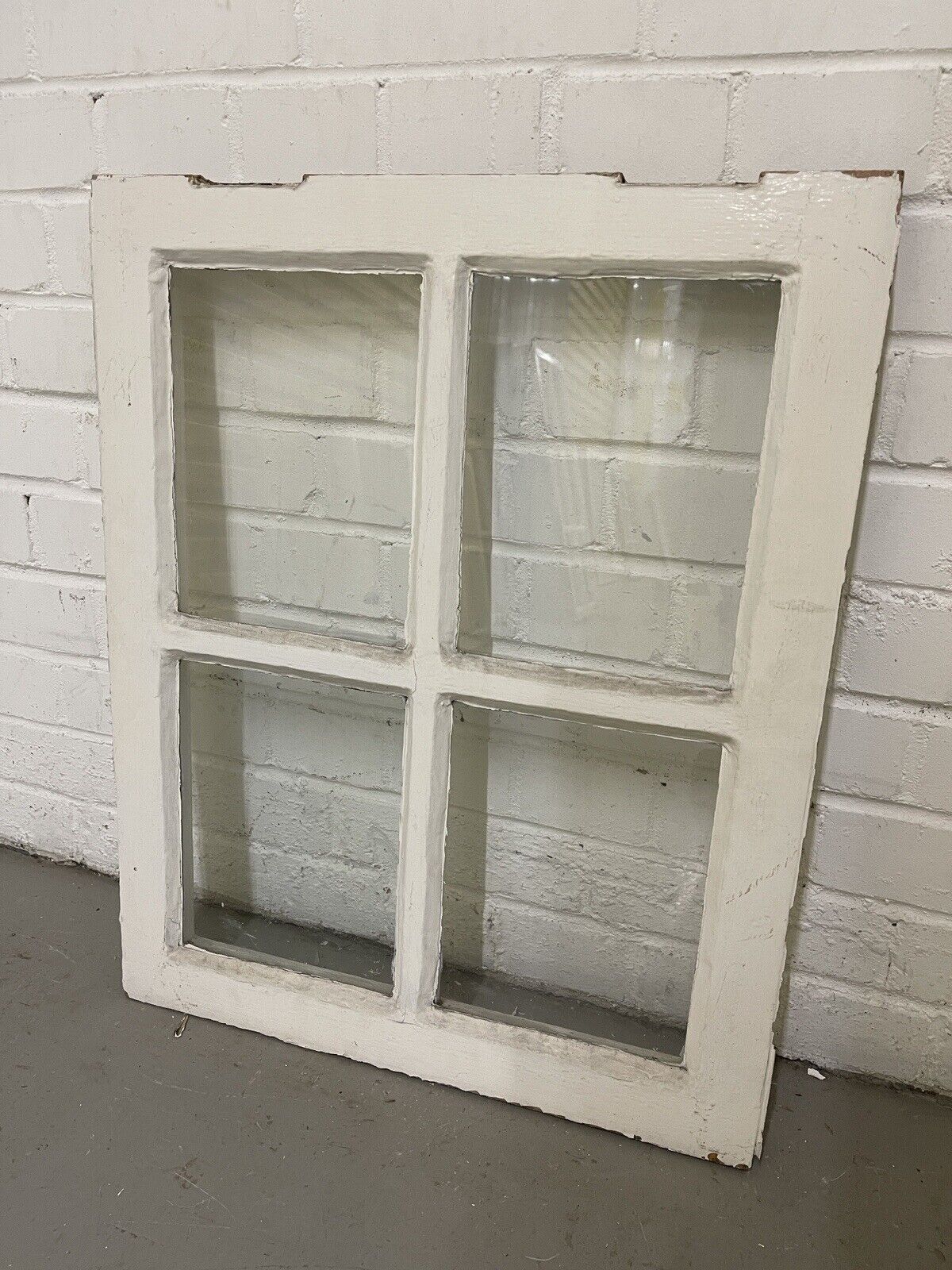 Reclaimed Old Georgian 4 Panel Wooden Window 515 x 635mm