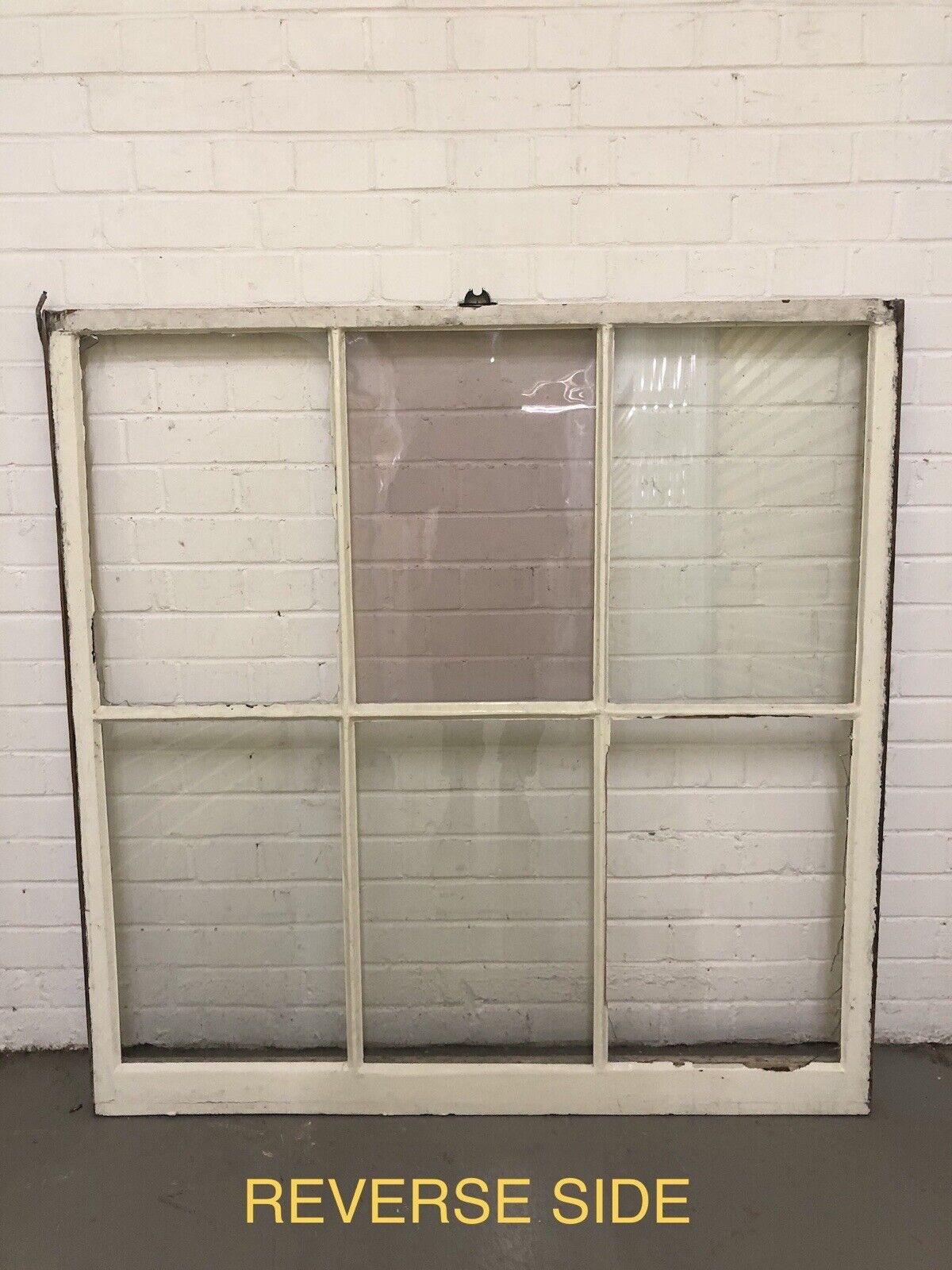 Reclaimed Old Large Georgian 6 Panel Wooden Window 1217 x 1225mm