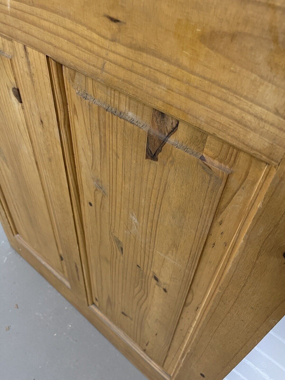 Modern Pine Glass Panel Internal 4 panel Door 2005 x 790mm