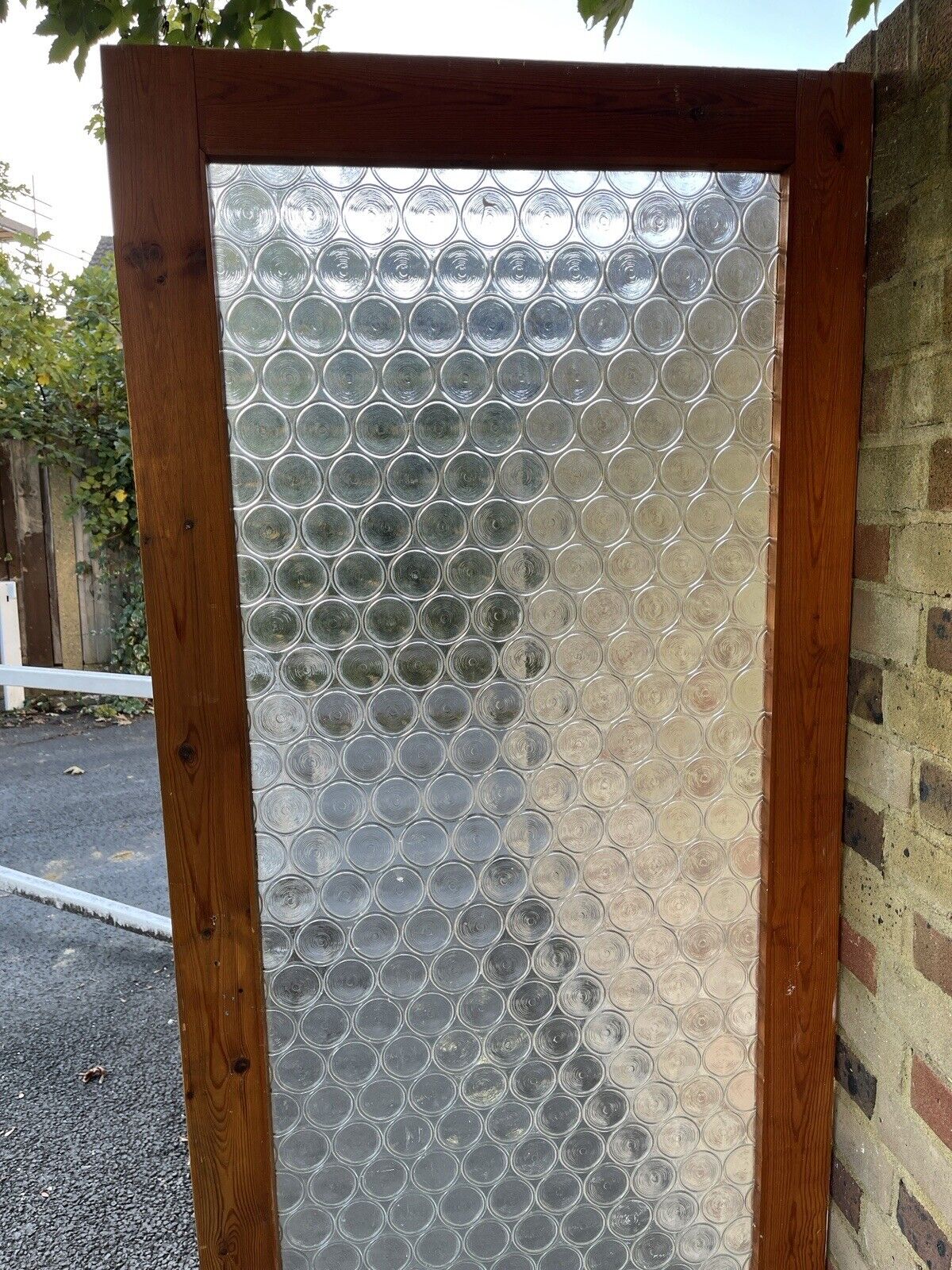 Reclaimed Art Deco Retro Round Glass Internal Door 1945 x 755mm