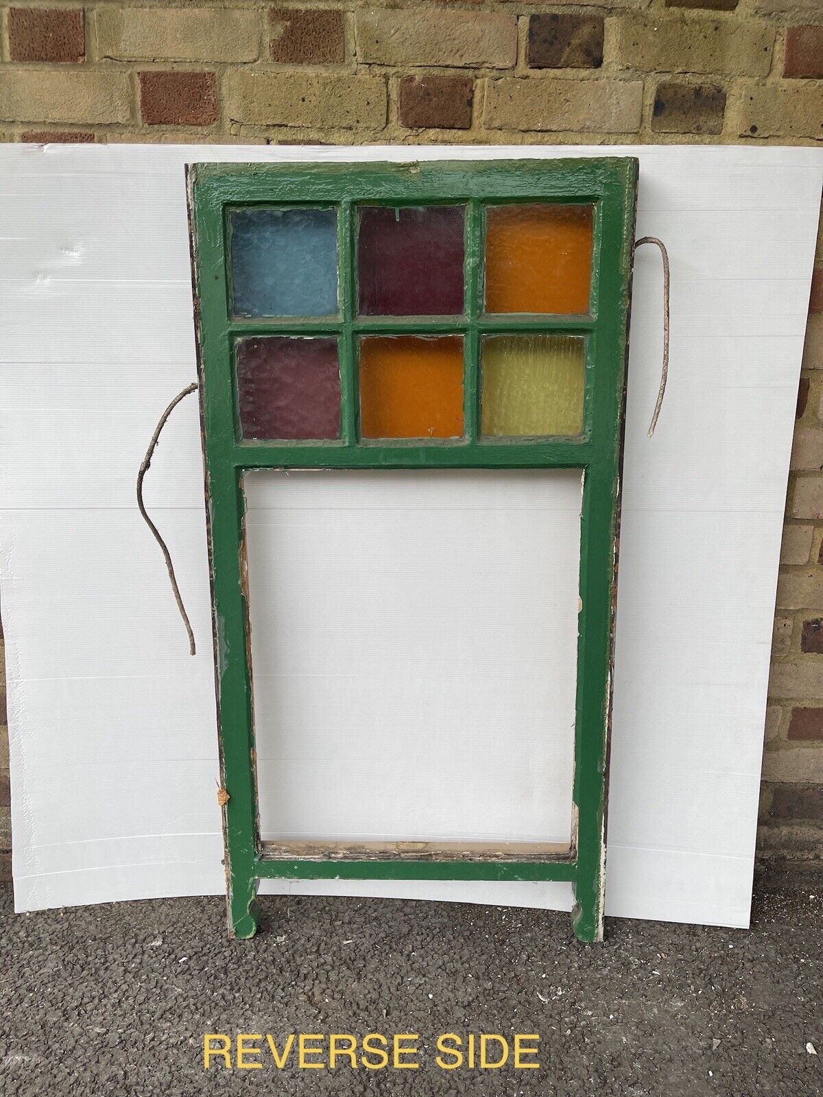 Reclaimed Old Georgian 6 Panel Wooden Window 1180 x 610mm