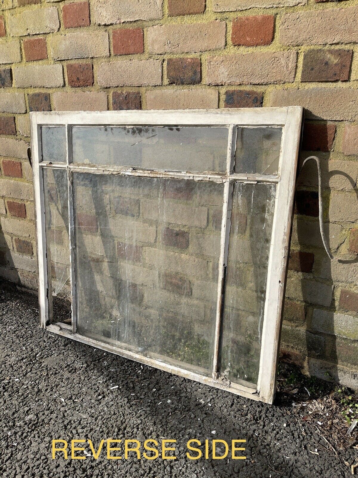 Reclaimed Old Edwardian 6 Panel Wooden Panel Sash Window