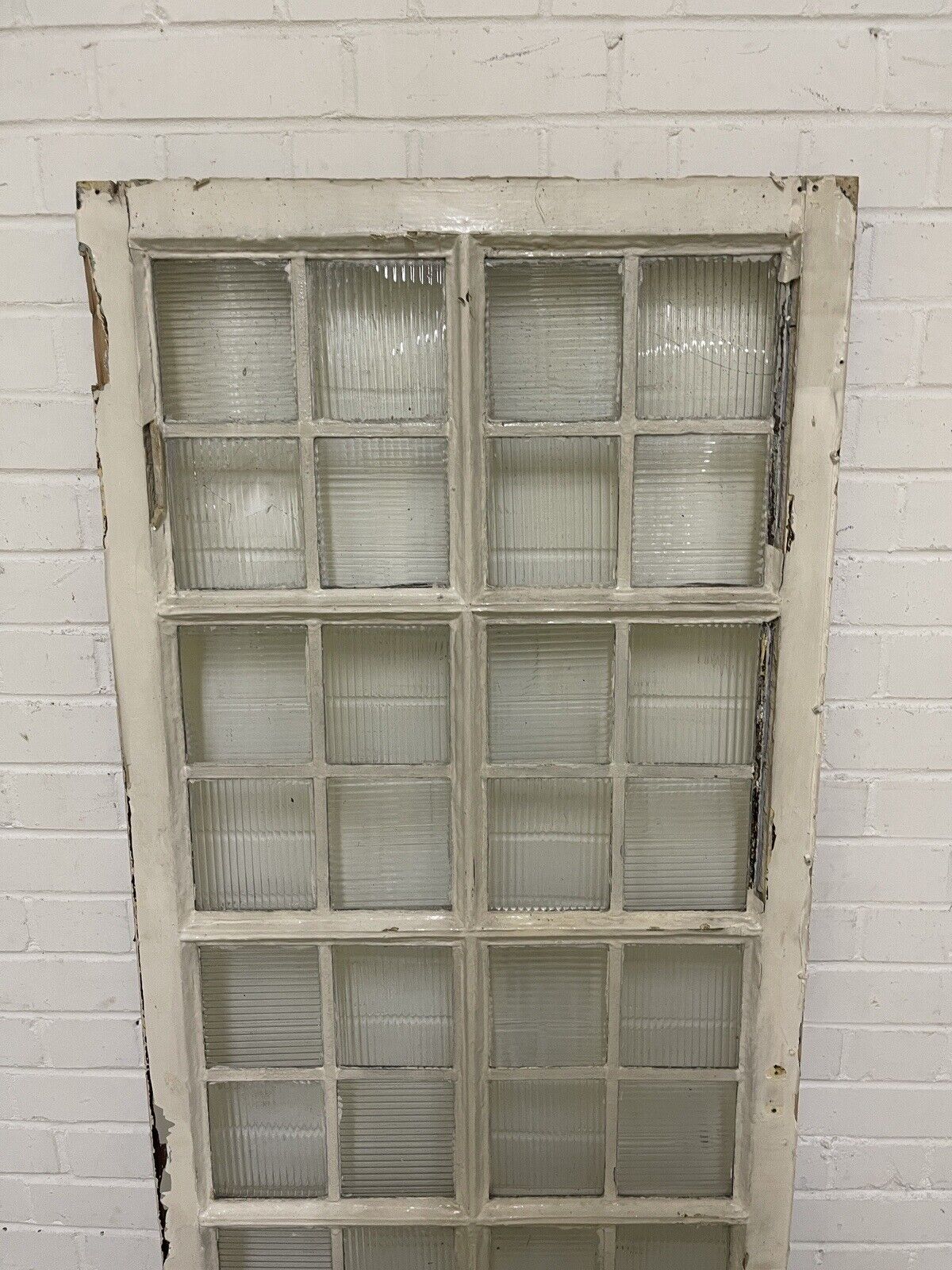 Reclaimed Leaded Light Panel Wooden Windows 1400 x 655mm