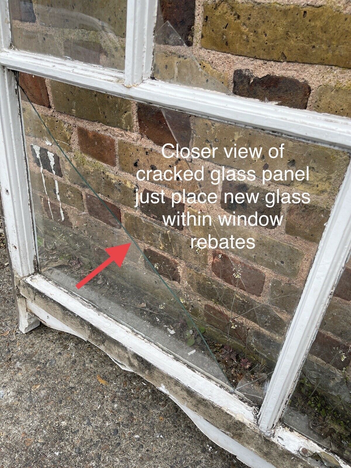 Reclaimed Old Edwardian Arch Panel Wooden Sash Window Rare Wood Carving