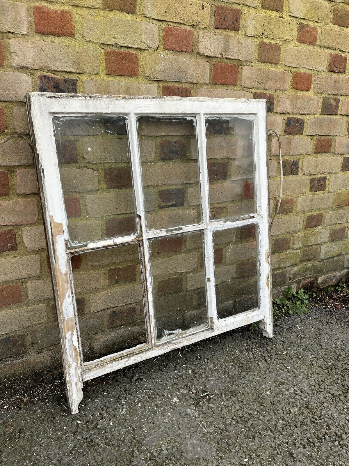 Reclaimed Old Georgian 6 Panel Wooden Window