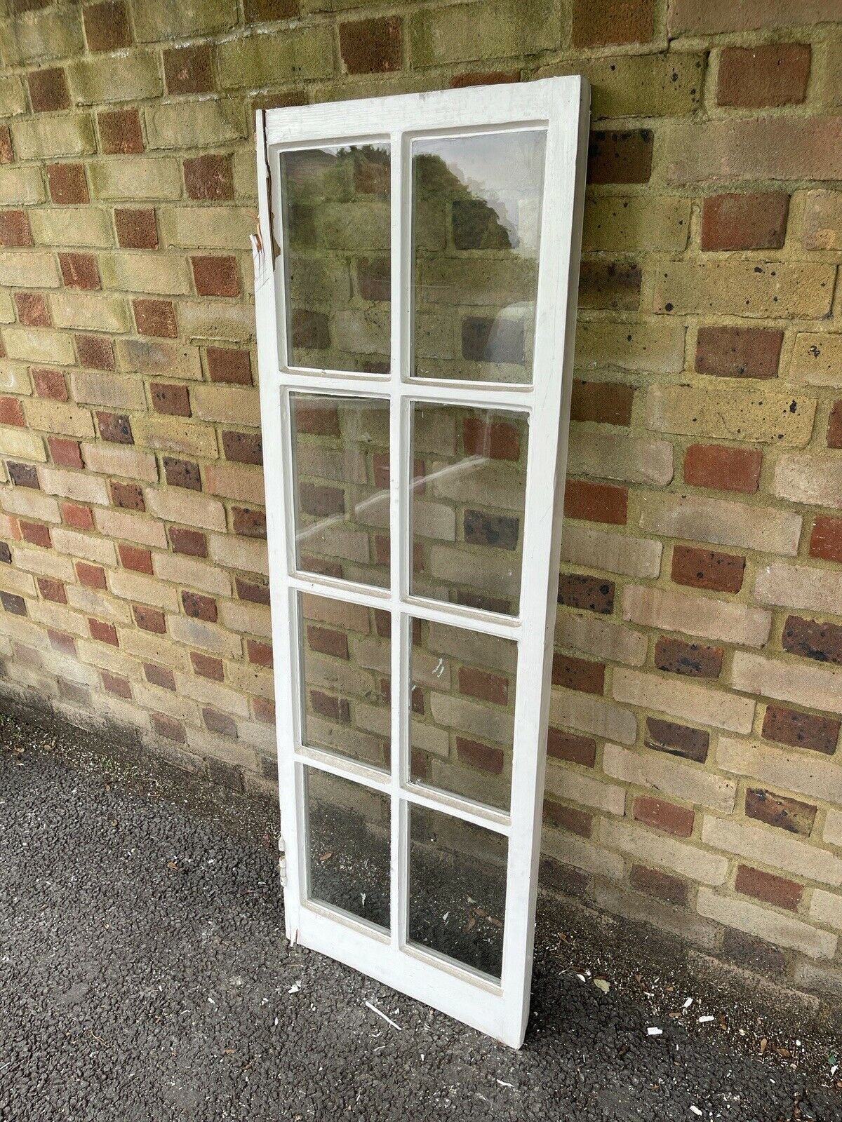 Reclaimed Old Georgian 8 Panel Wooden Window 1500 x 520mm