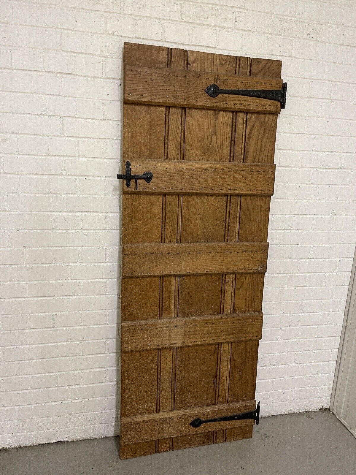 Reclaimed Oak Old Handmade Studded Ledge and Brace door 1825 x 680mm