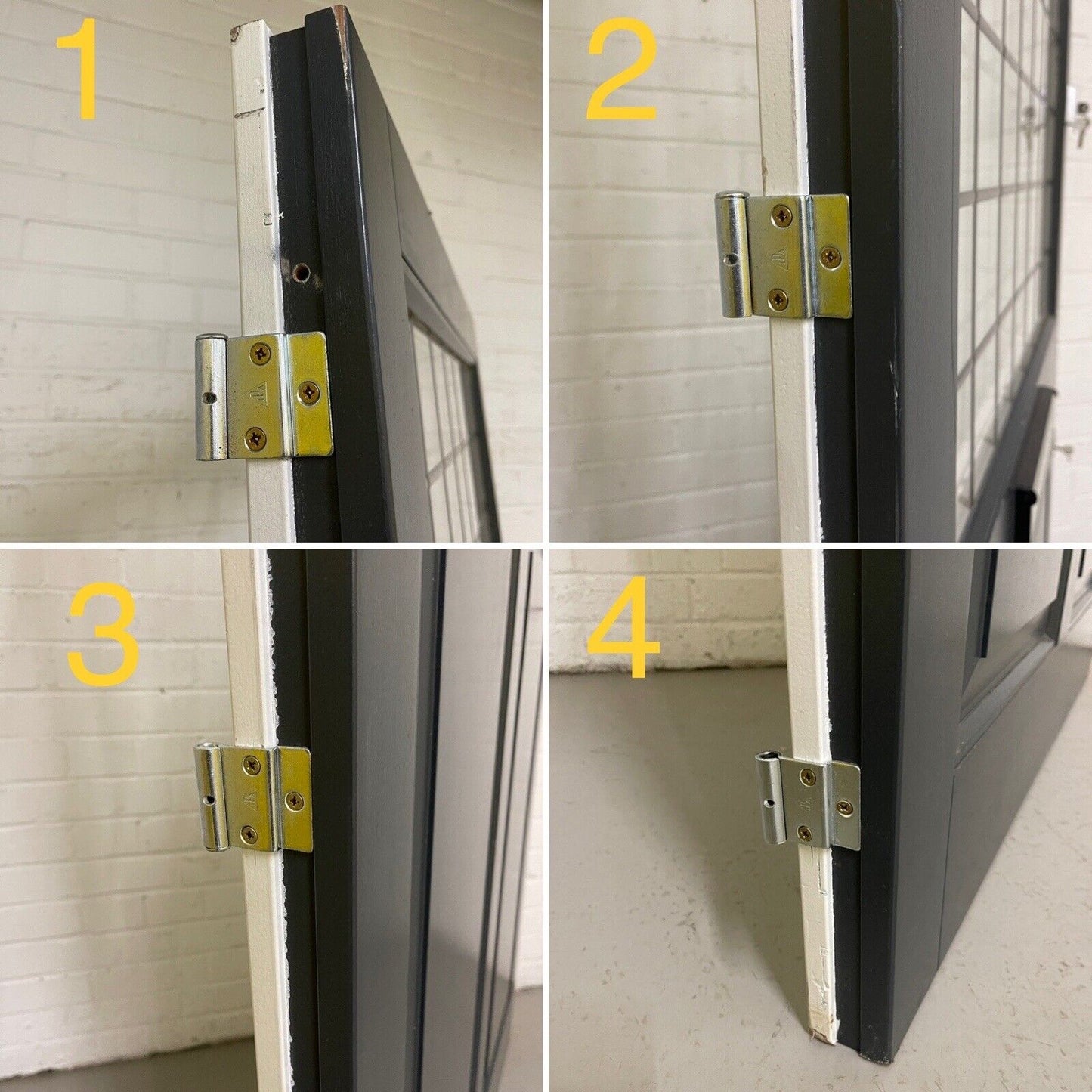 Reclaimed Style Wooden Bespoke Hardwood Leaded Light Front Door 2210 x 980mm