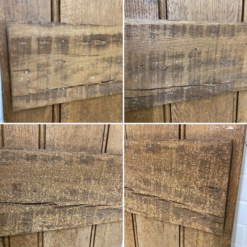 Reclaimed Oak Old Handmade Studded Ledge and Brace door 1830 x 680mm
