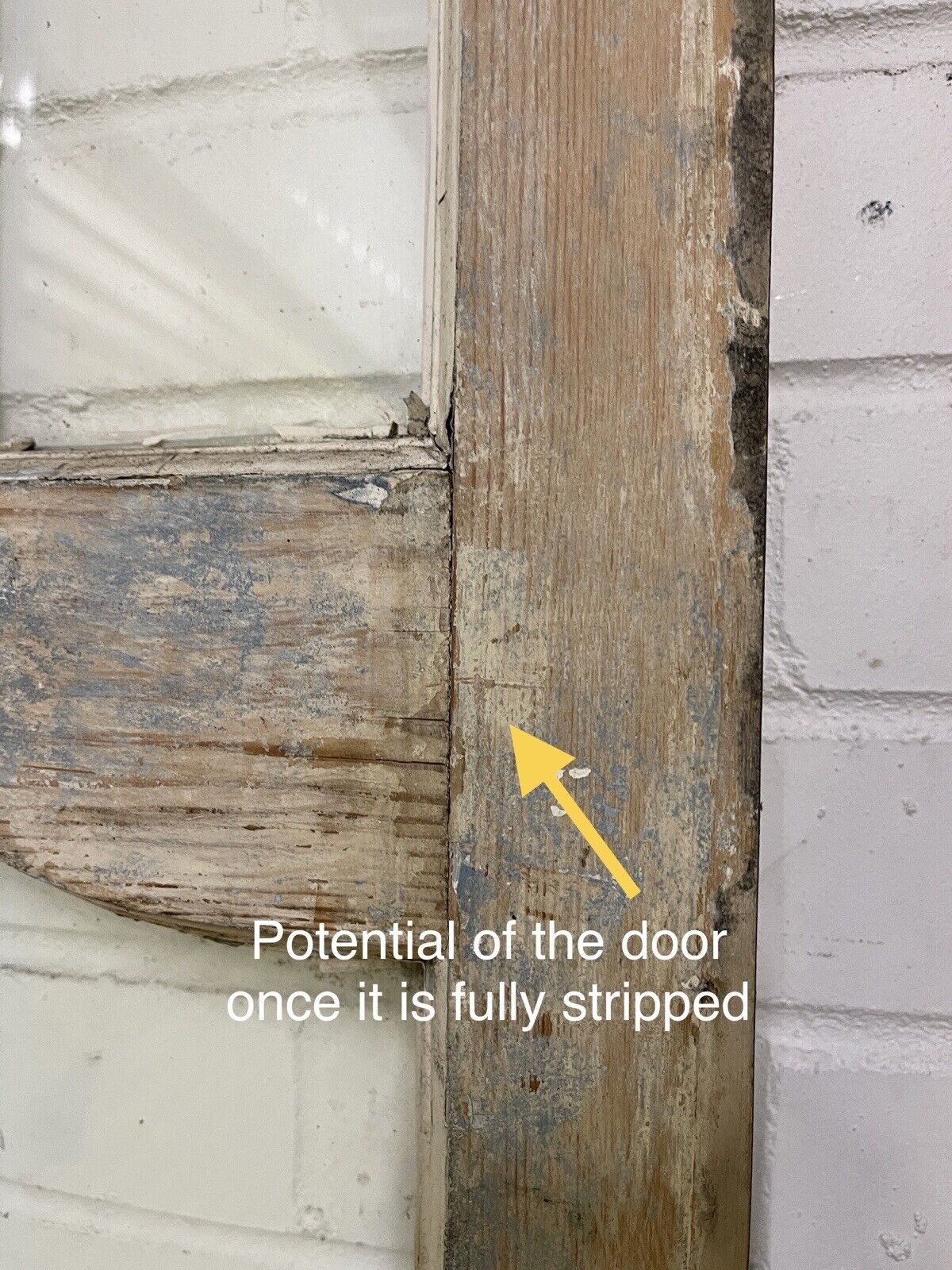 Reclaimed Georgian French Single Panel Glass Wooden Double Doors 2040 x 1245mm