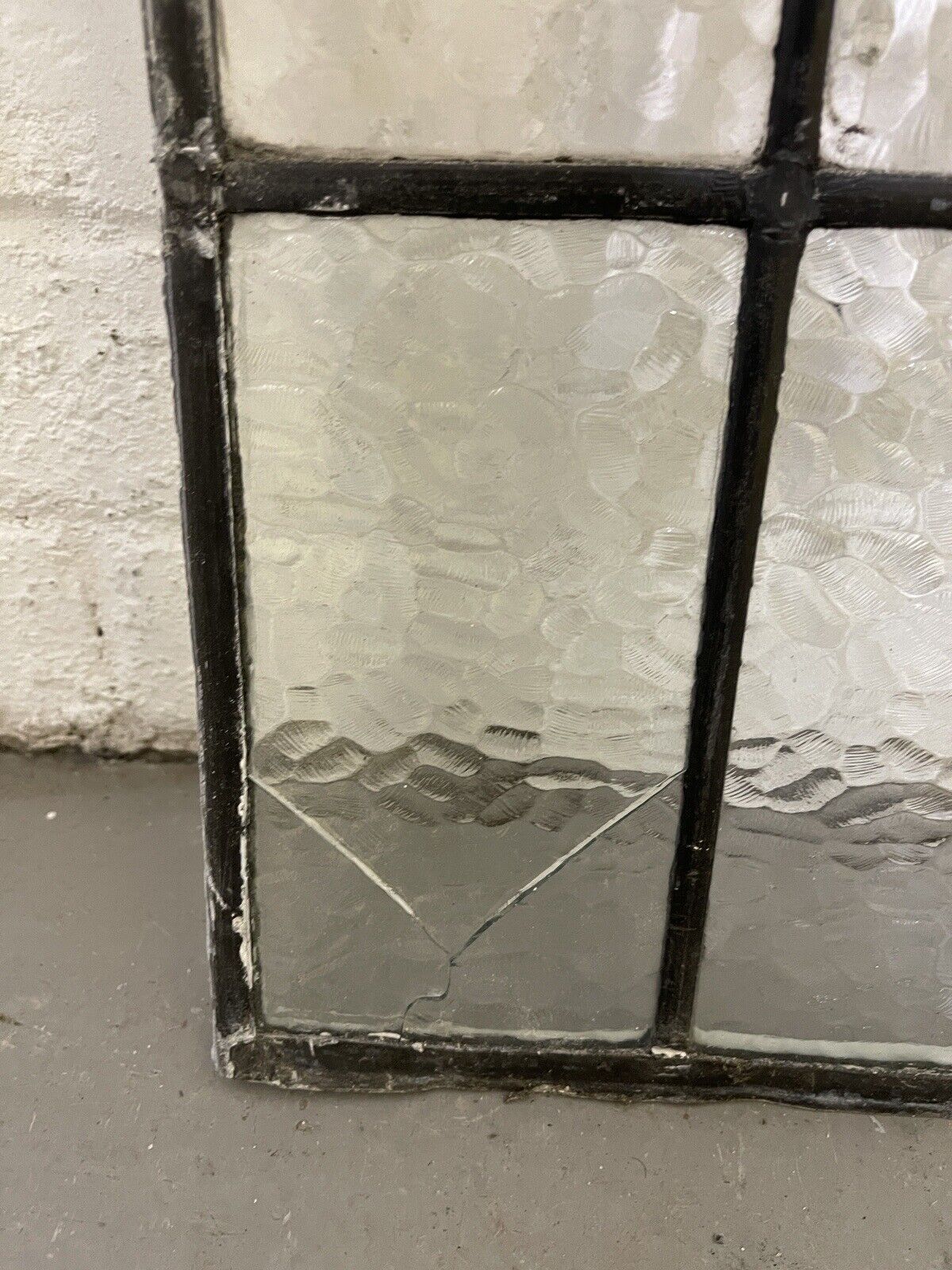 Reclaimed Art Nouveau Leaded Light Stained Glass Surround Panels
