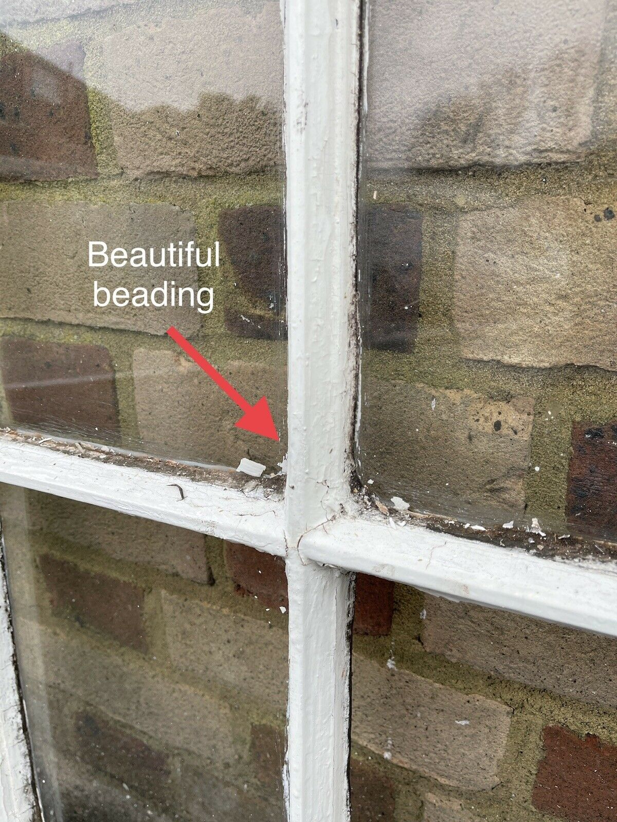 Reclaimed Old Georgian 6 Panel Wooden Window
