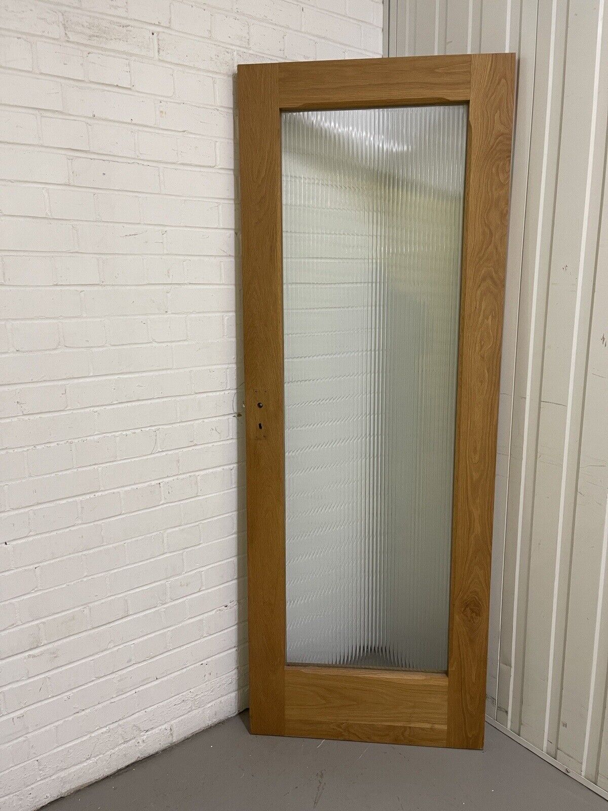 Reclaimed  Reeded Glass Arts and Craft Internal Door 1945 x 715mm