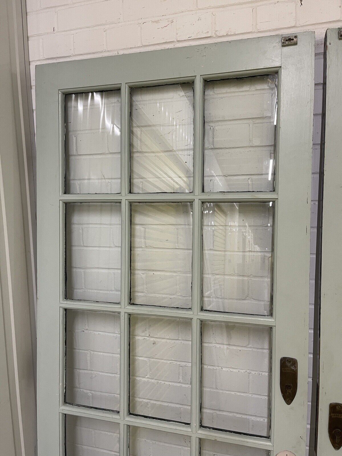 Pair Of Reclaimed Georgian Wooden Panel External Side Back Doors 1980 x 835mm