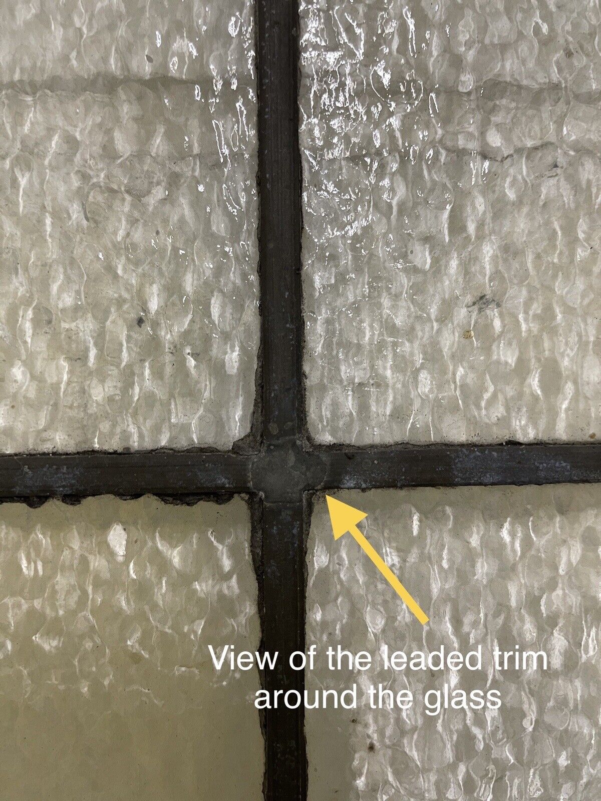 Pair Of Reclaimed Matching Leaded Light Panel Wooden Windows 952 x 917