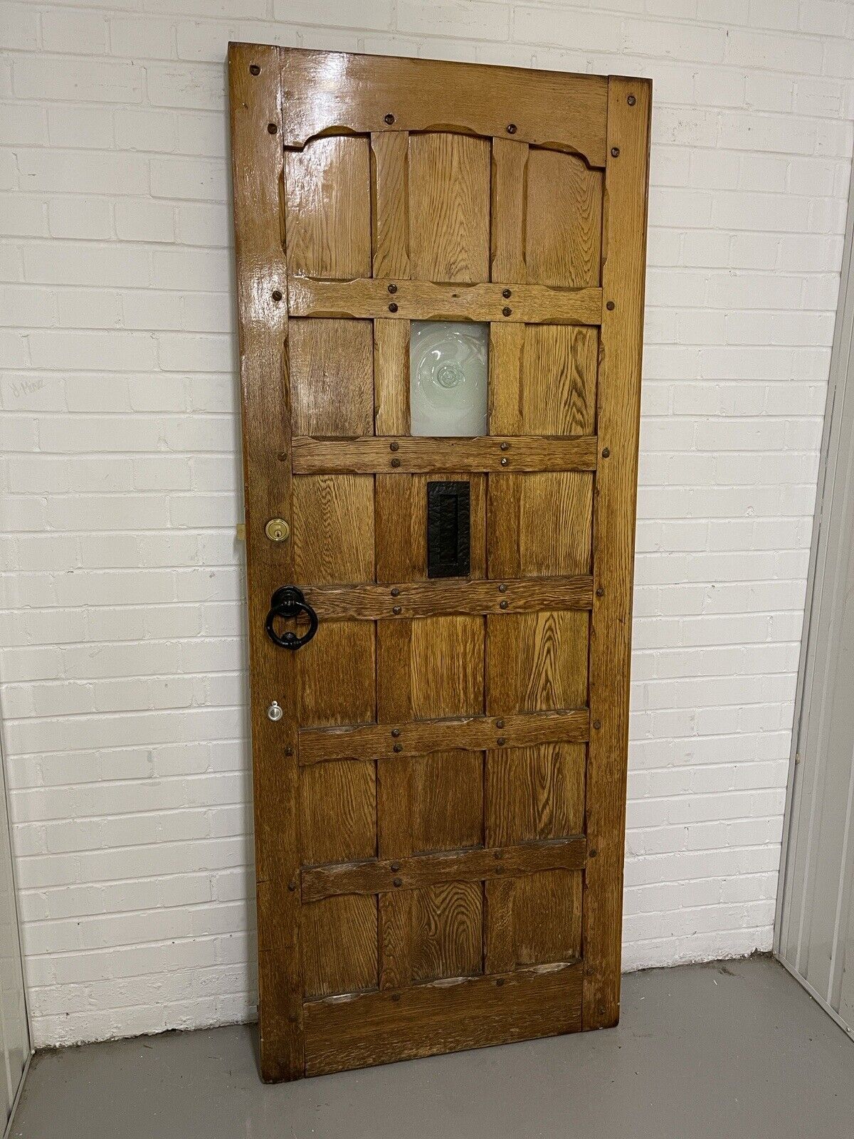 Reclaimed Oak Wooden Studded Front Door 2030 x 810mm