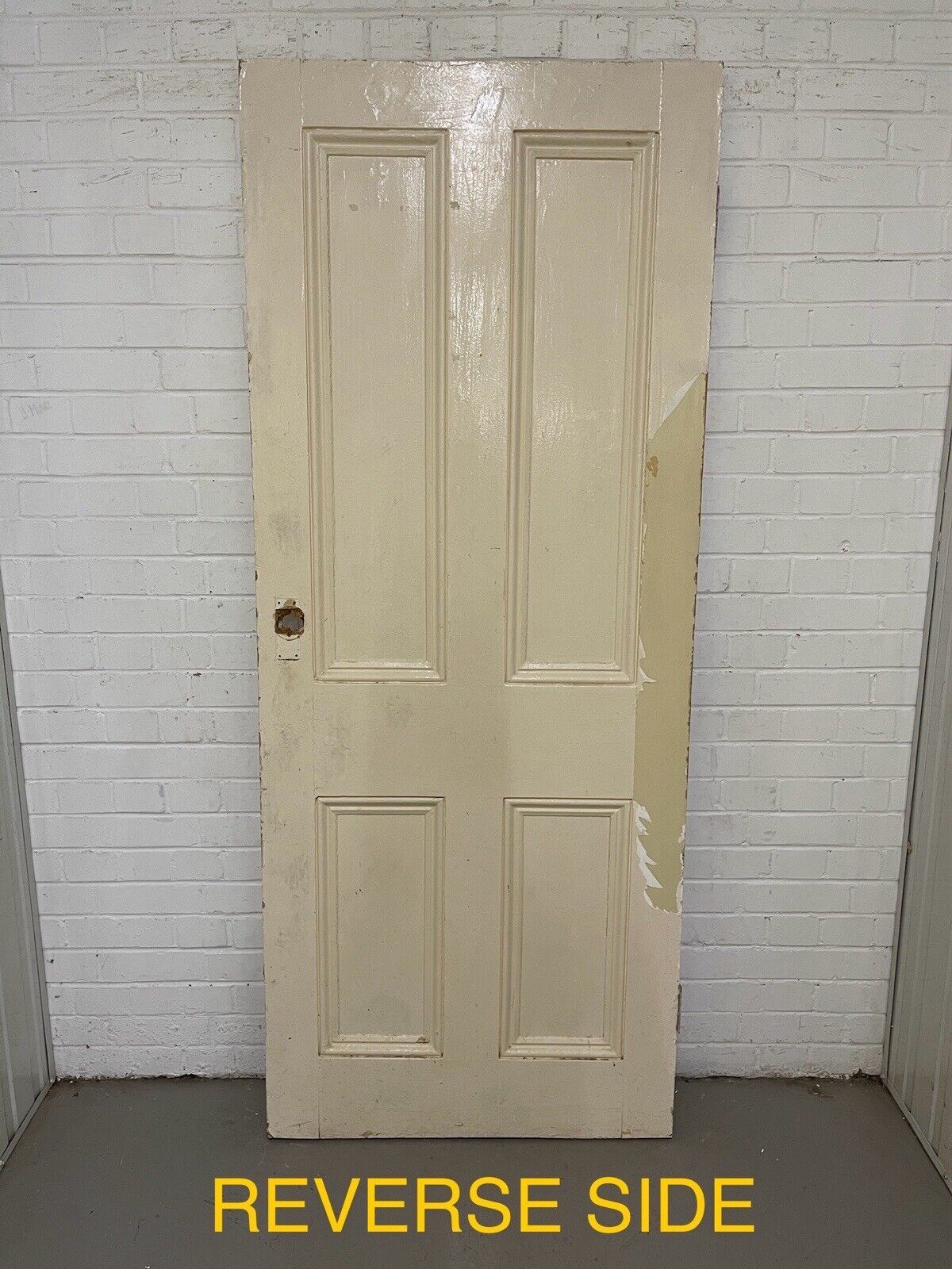 Vintage Reclaimed Victorian Pine Internal 4 panel Door 1990 or 1999 x 810 x 50