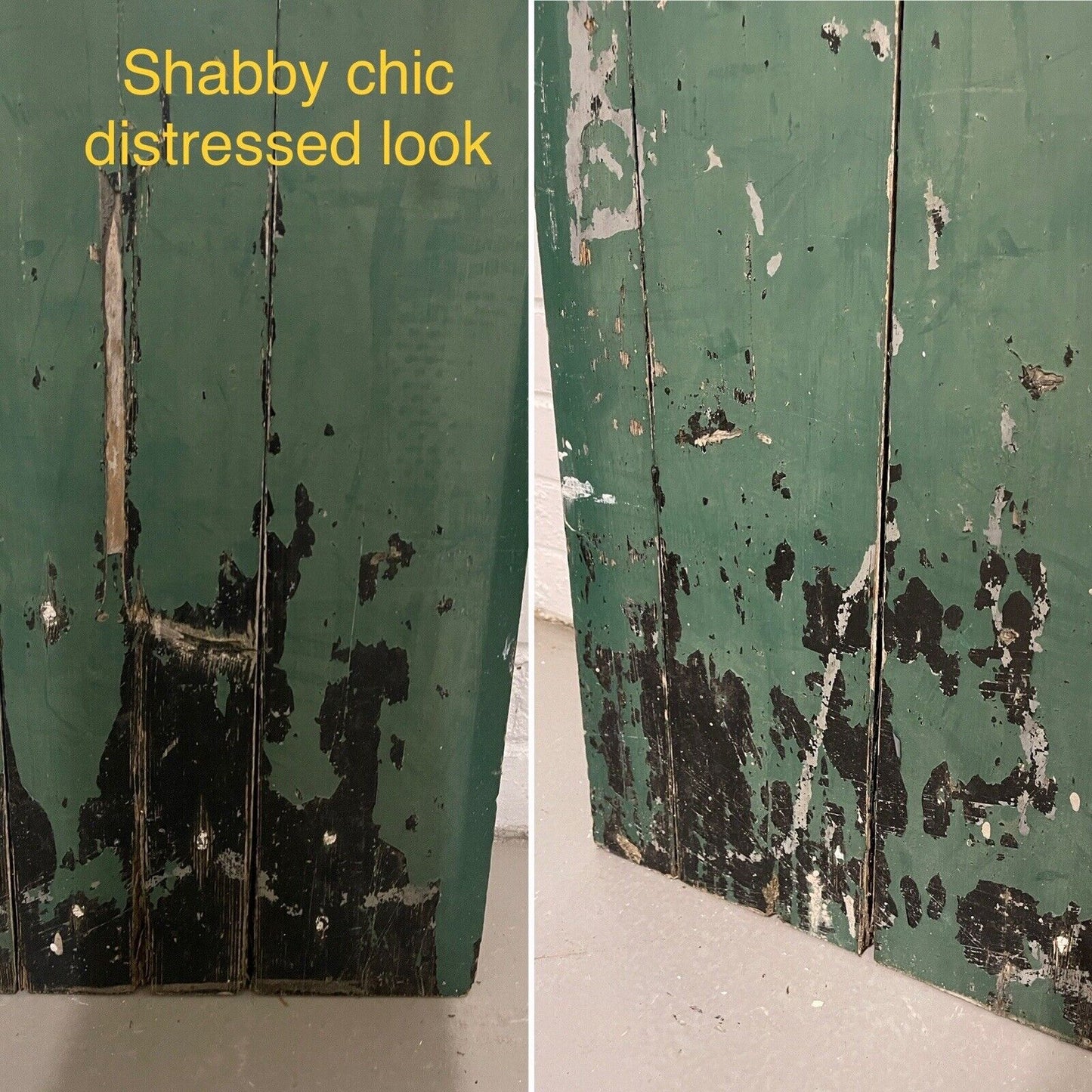 Reclaimed Wooden Plank Ledge Brace Door With Hinges Rim Lock No Key 1870 x 750mm