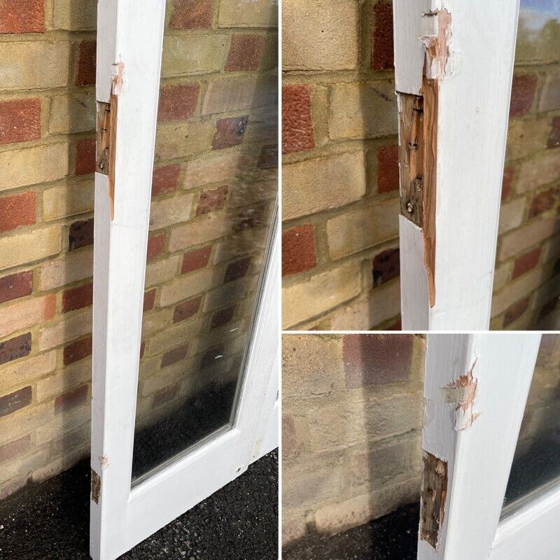 Reclaimed Old French Double Glazed Glass Wooden Double Doors 1997 x 1100mm