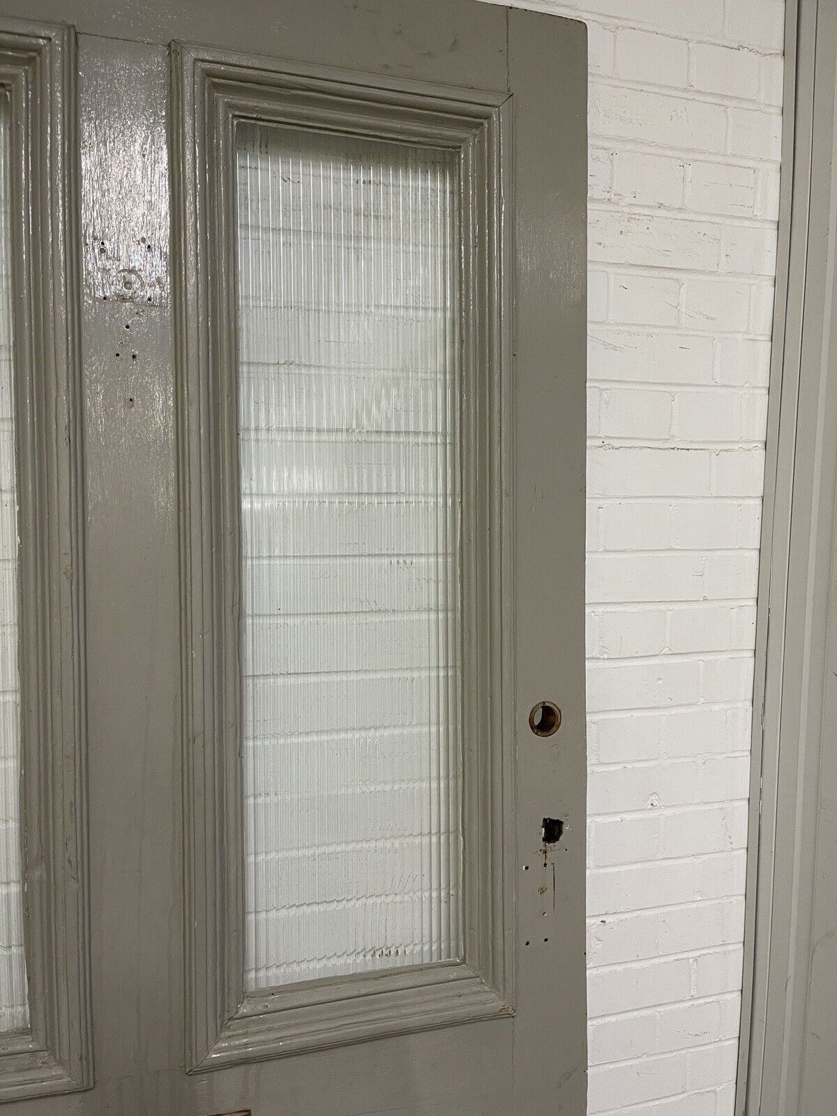 Reclaimed Old Victorian Edwardian Wooden Panel Front Door 2203 x 1095mm