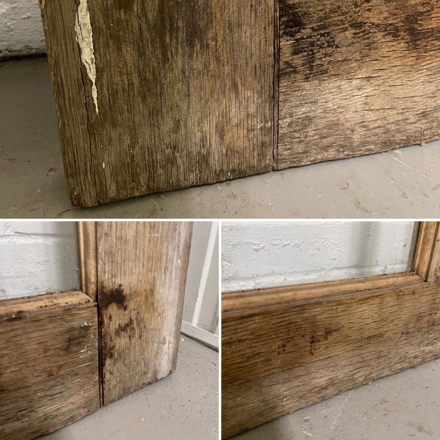 Pair Of Reclaimed Edwardian Wooden Panel External Doors 1870 x 743 1915 x 765mm