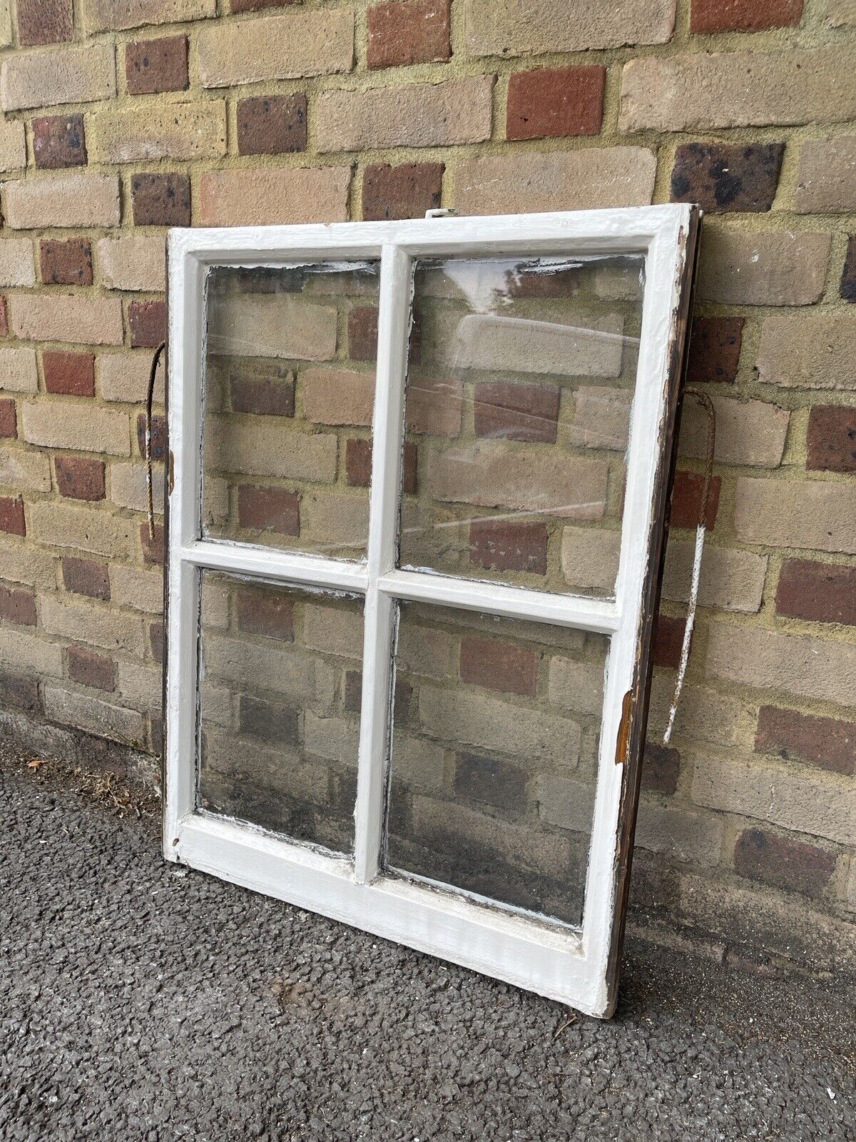 Reclaimed Old Georgian 4 Panel Wooden Window 840 x 640mm