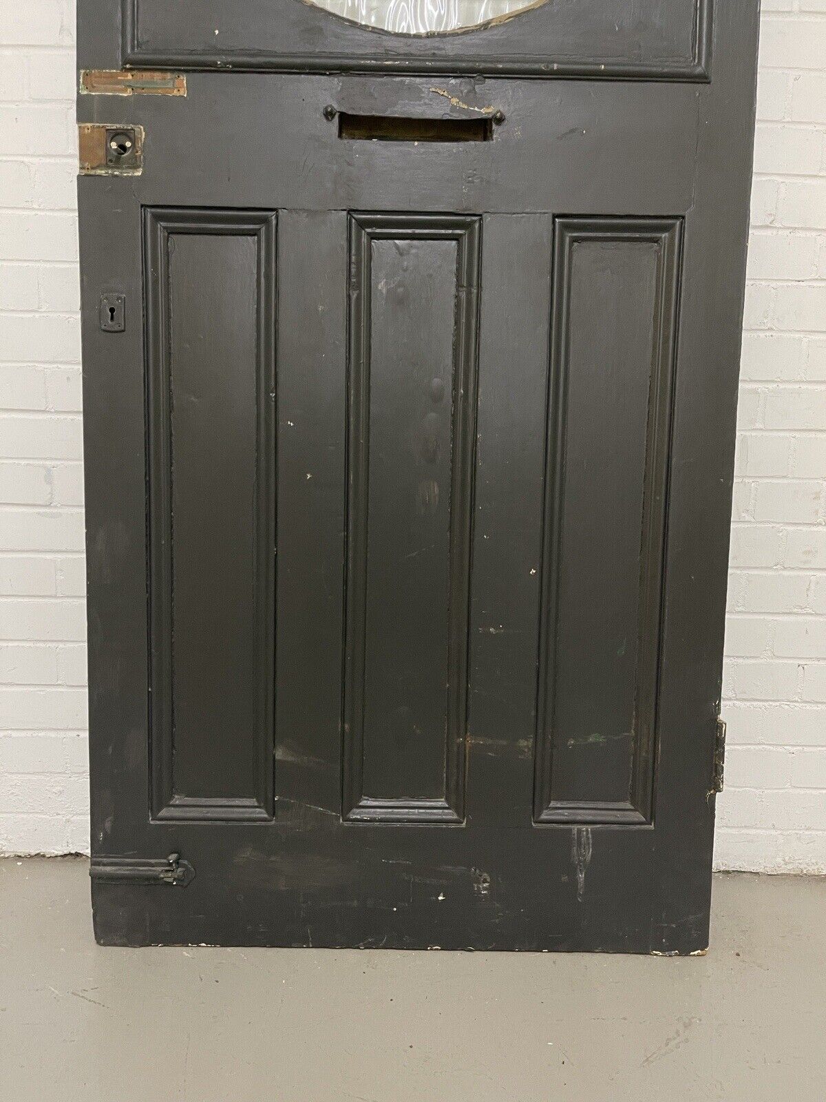 Reclaimed Victorian Edwardian Wooden Panel External Front Door 2130 x 915mm