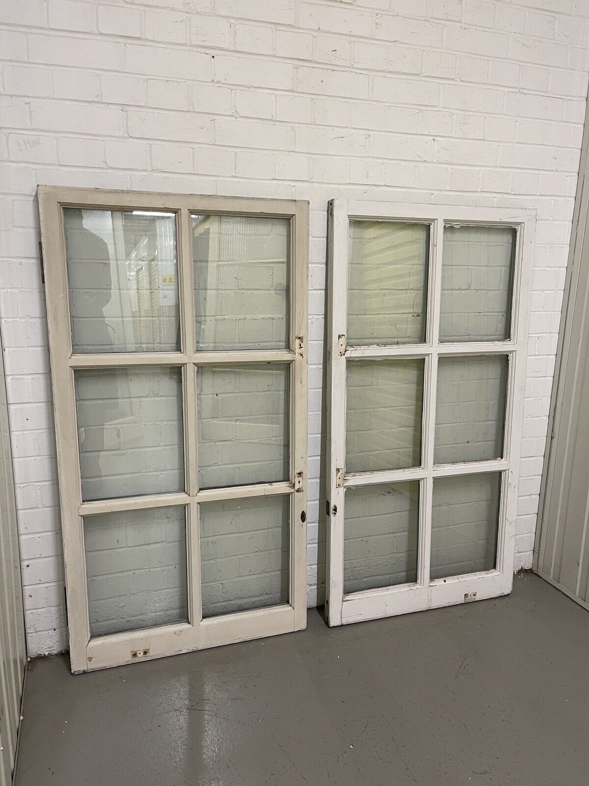 Pair Of Georgian Double Glazed Wooden Windows 1335 x 710mm 1330 x 710mm