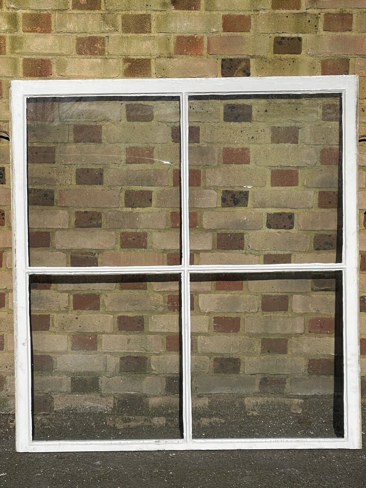 Reclaimed Old Large Georgian 4 Panel Wooden Window 1210 x 1300mm