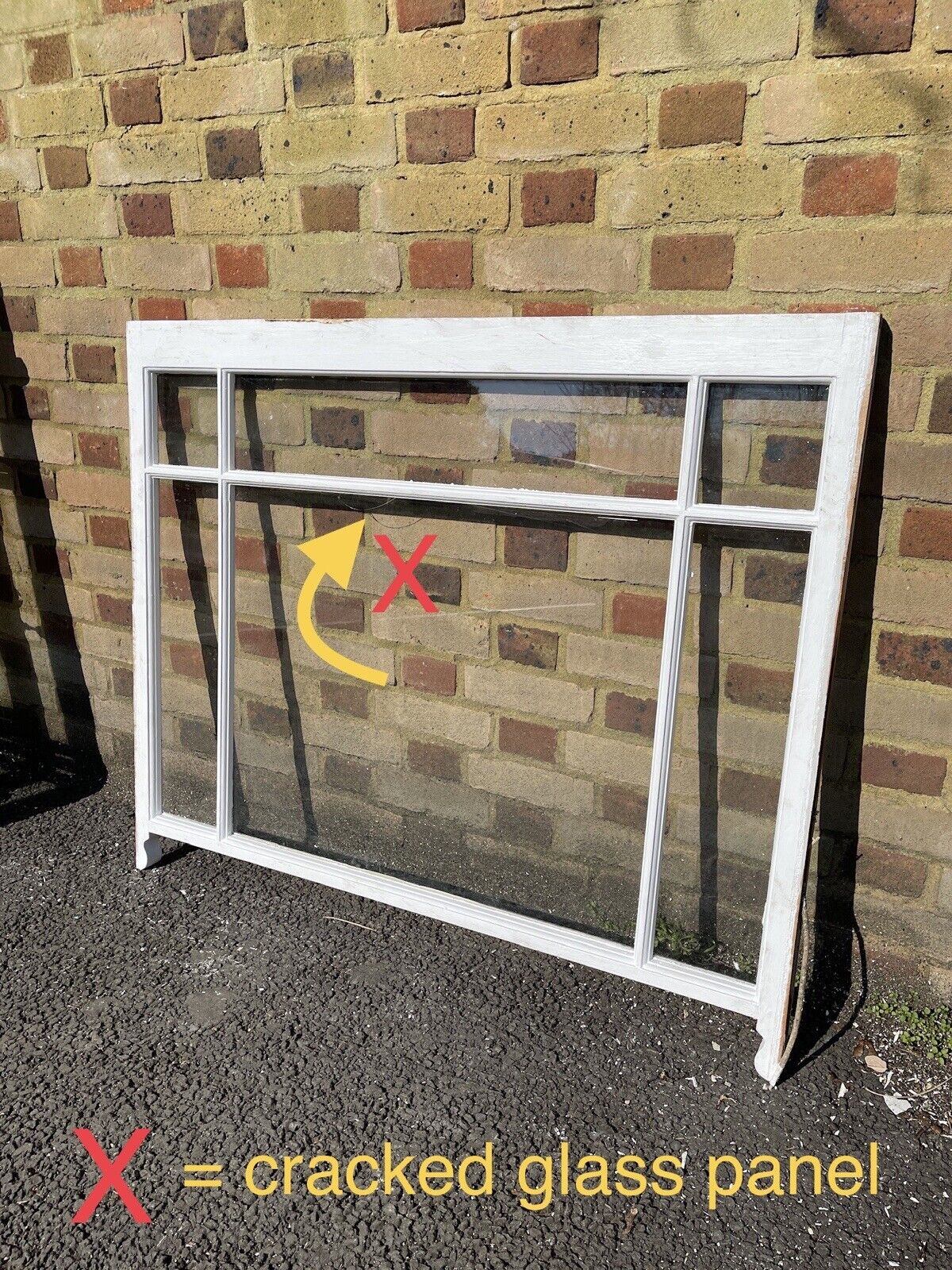 Reclaimed Old Edwardian 6 Panel Wooden Panel Sash Window 958 x 1140mm
