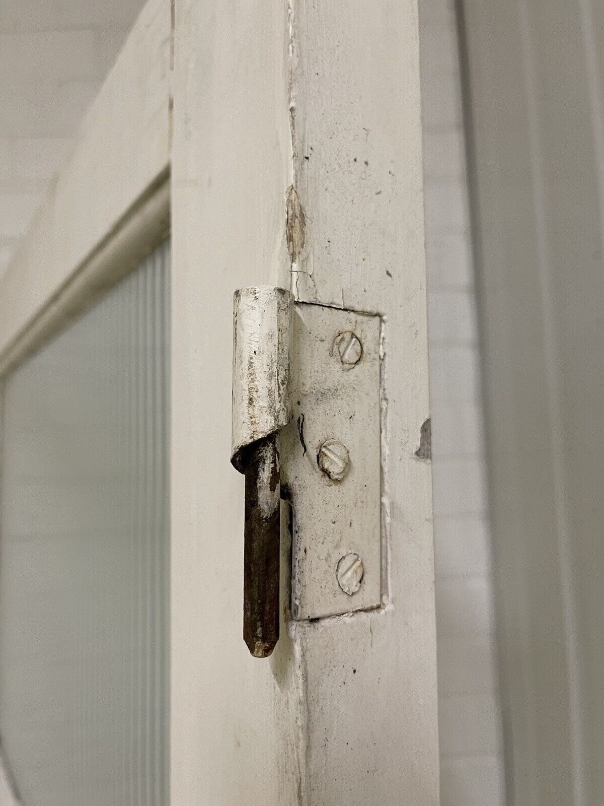 Reclaimed  Reeded Glass Internal Or External Door 1970 x 762mm