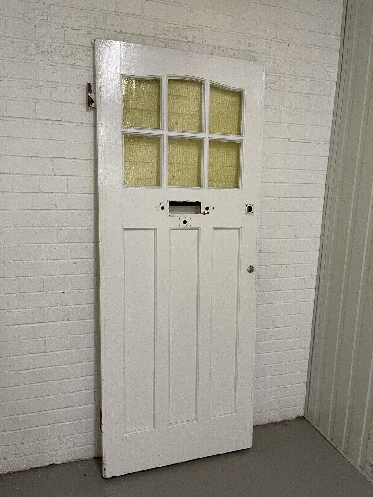 Reclaimed Victorian Edwardian Wooden Panel Front Door 2018 x 810mm