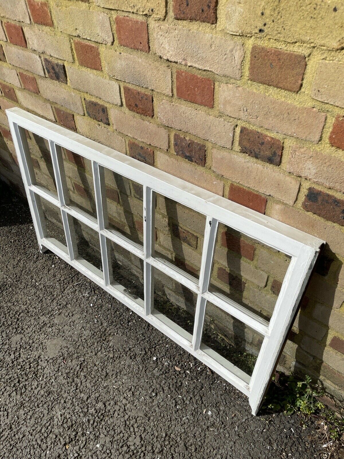 Reclaimed Old Georgian 10 Panel Wooden Sash Window