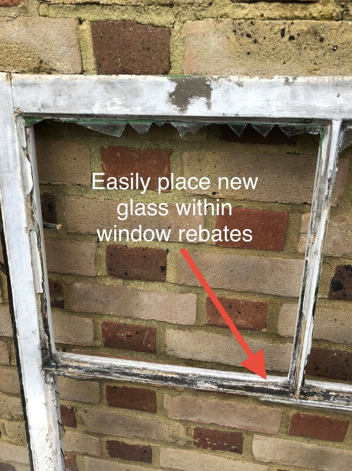 Large Reclaimed Old Georgian 5 Panel Wooden Sash Window NO GLASS