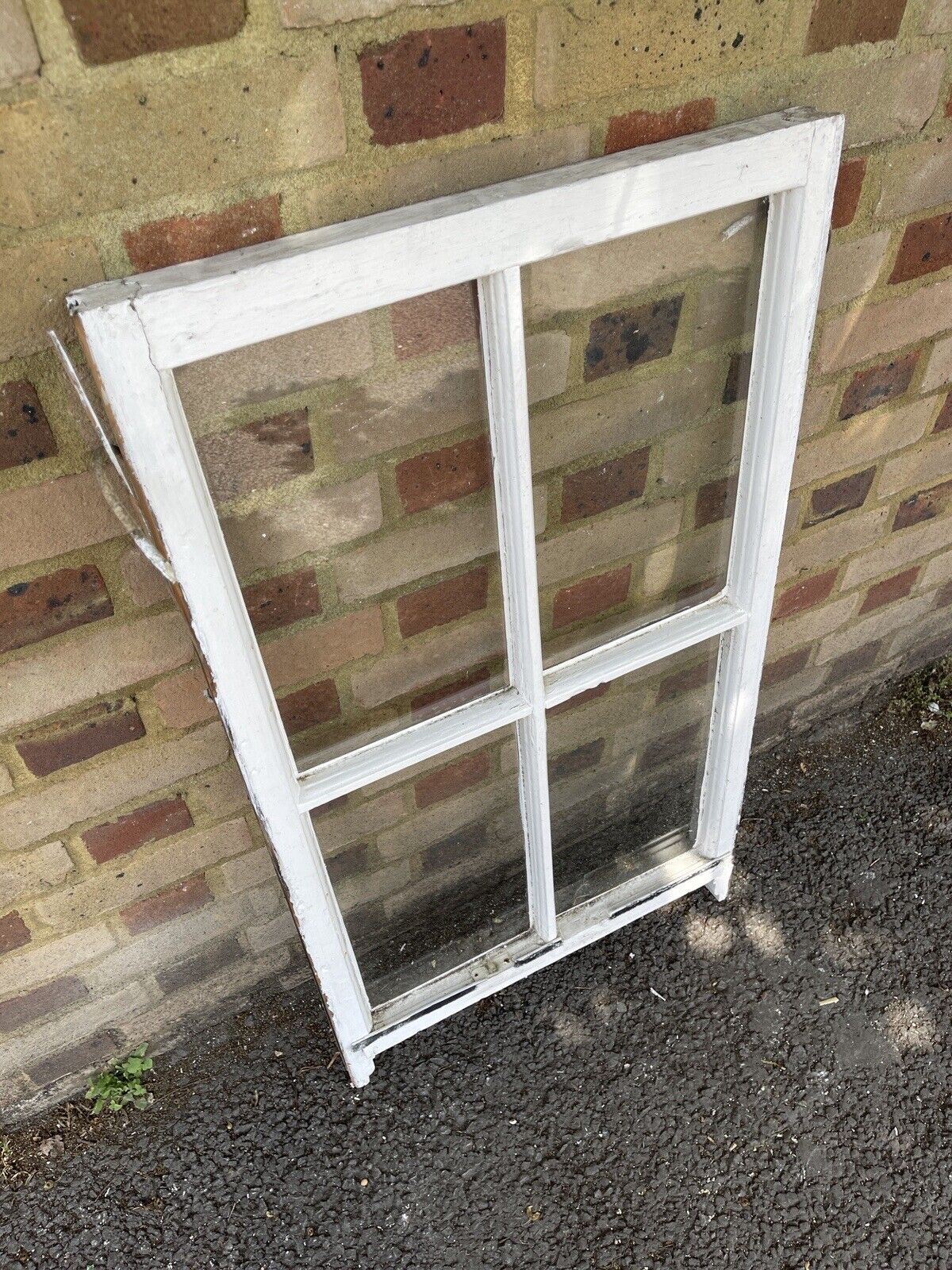 Reclaimed Old Georgian 4 Panel Wooden Window 1035 x 570mm
