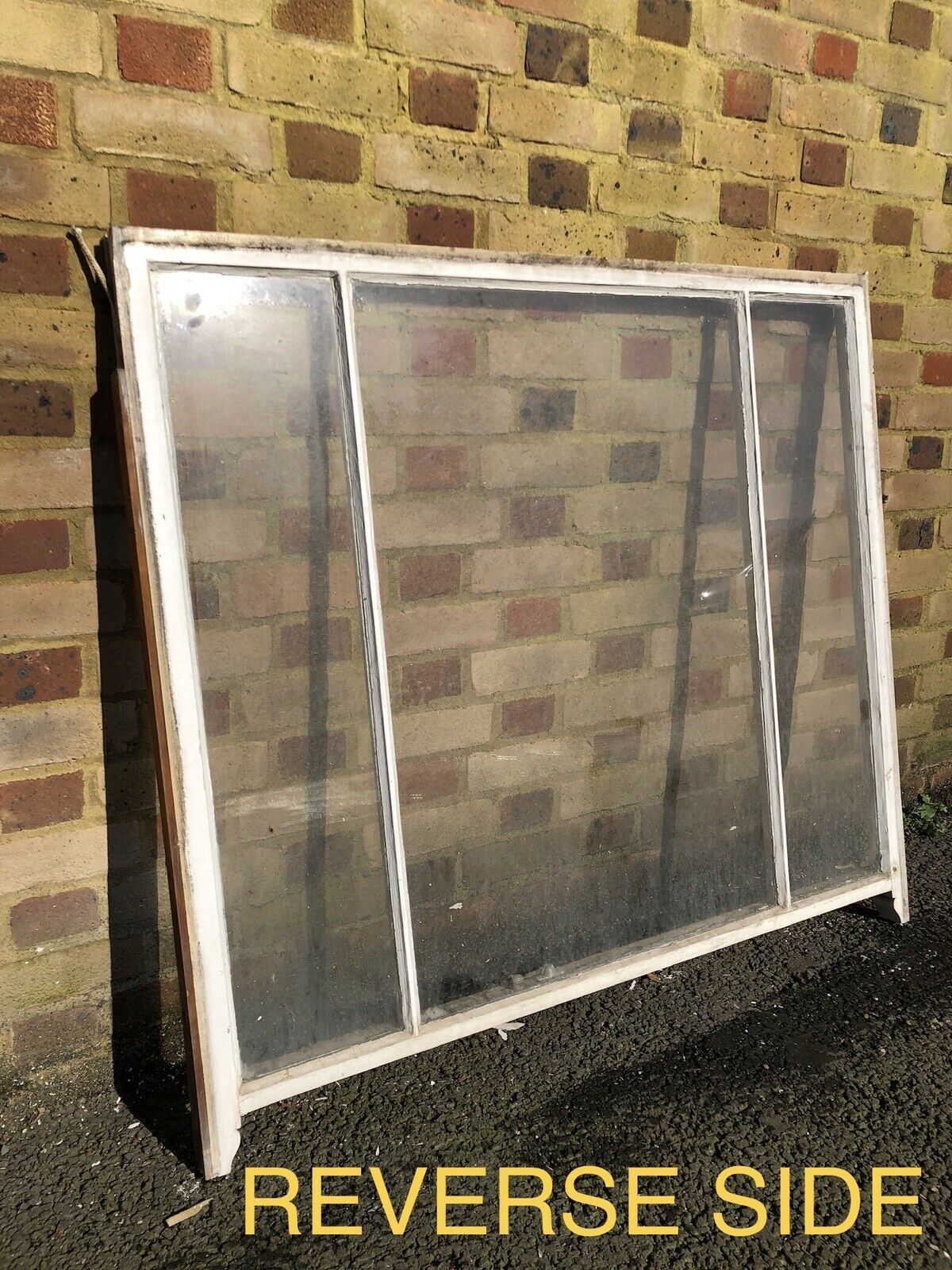 Reclaimed Old Victorian Edwardian Three Panel Wooden Panel Sash Window
