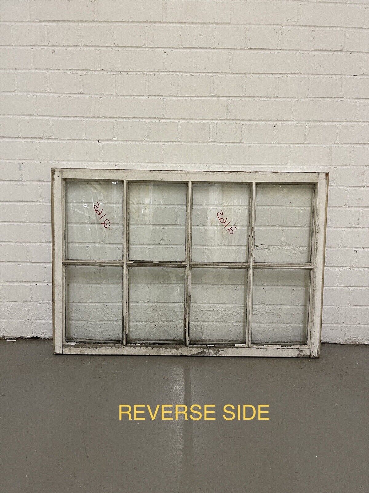 Pair of Modern Georgian 8 Panel Wooden Top Bottom Window 985 x 675 985 x 685