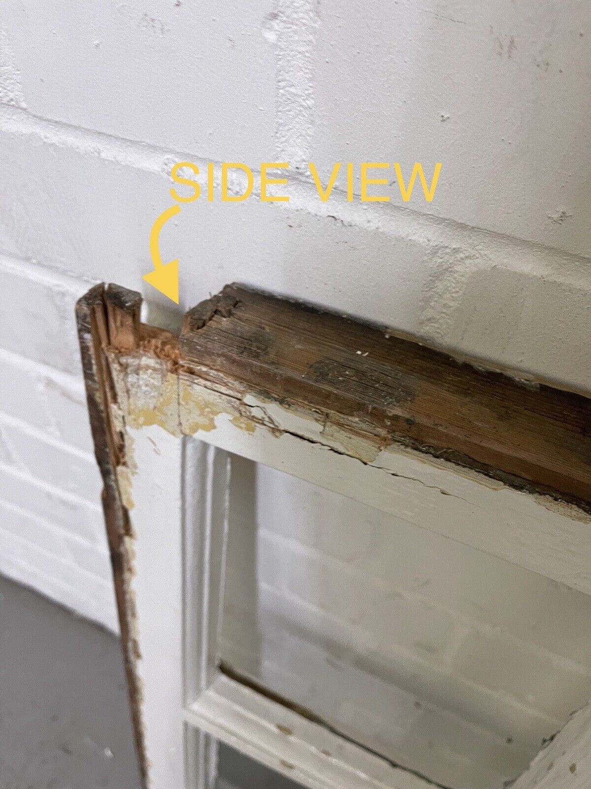 Reclaimed Old Georgian 4 Panel Wooden Window 500 x 585mm
