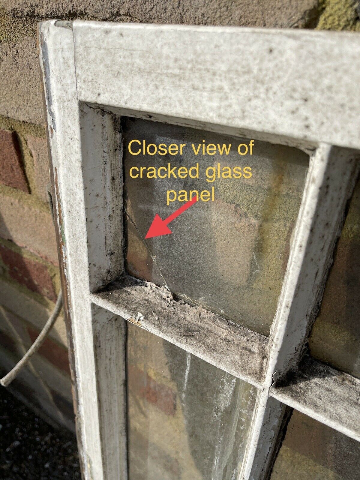 Reclaimed Old Edwardian 6 Panel Wooden Panel Sash Window