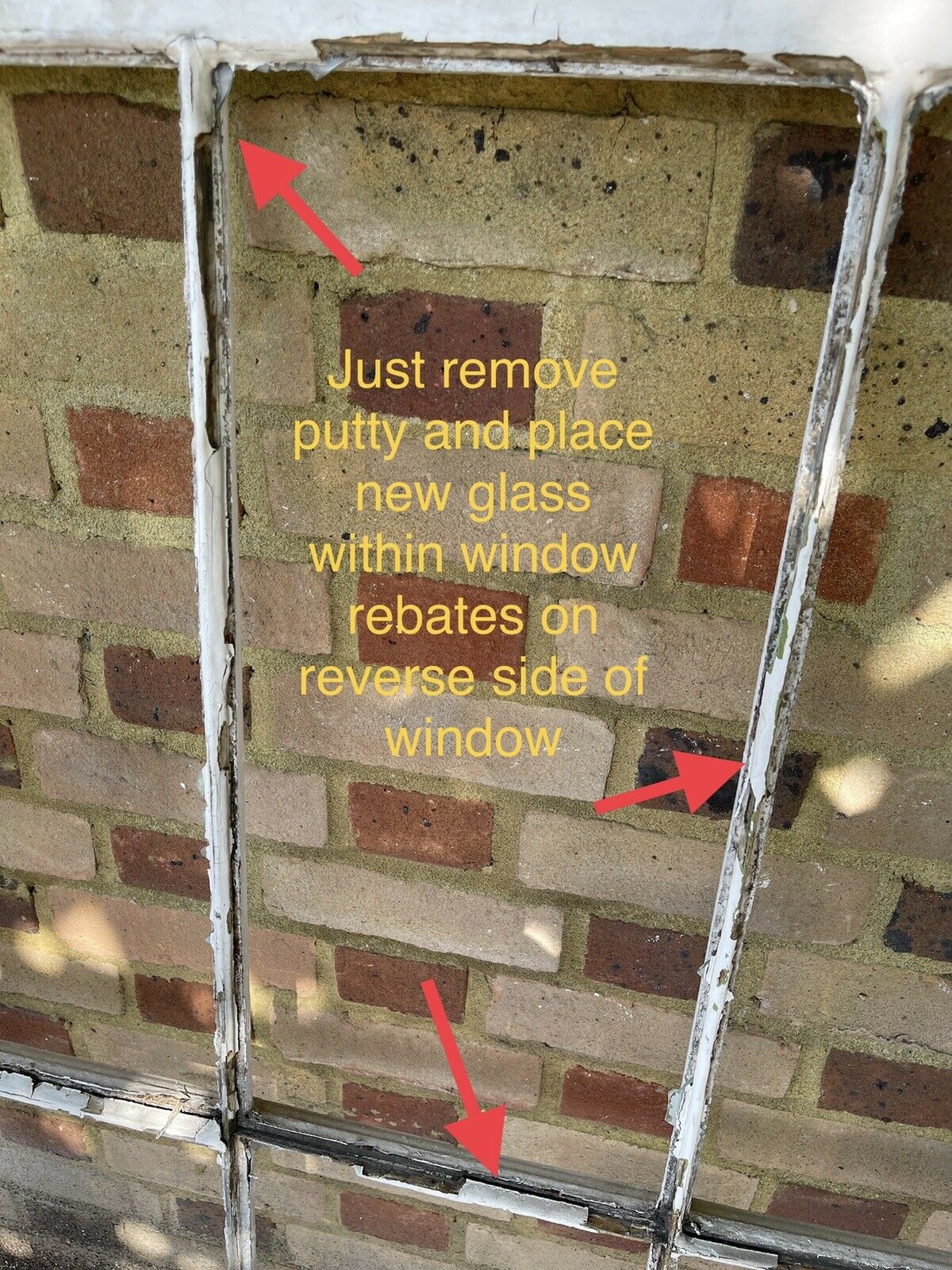 Large Reclaimed Old Georgian 6 Panel Wooden Sash Window 1285 x 913mm