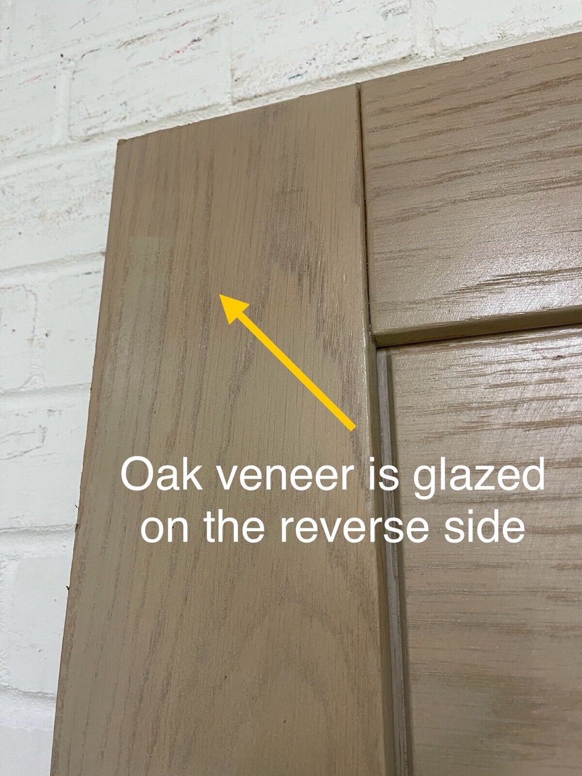 Oak Veneer Bespoke Wooden External Front Door 1965 x 840mm