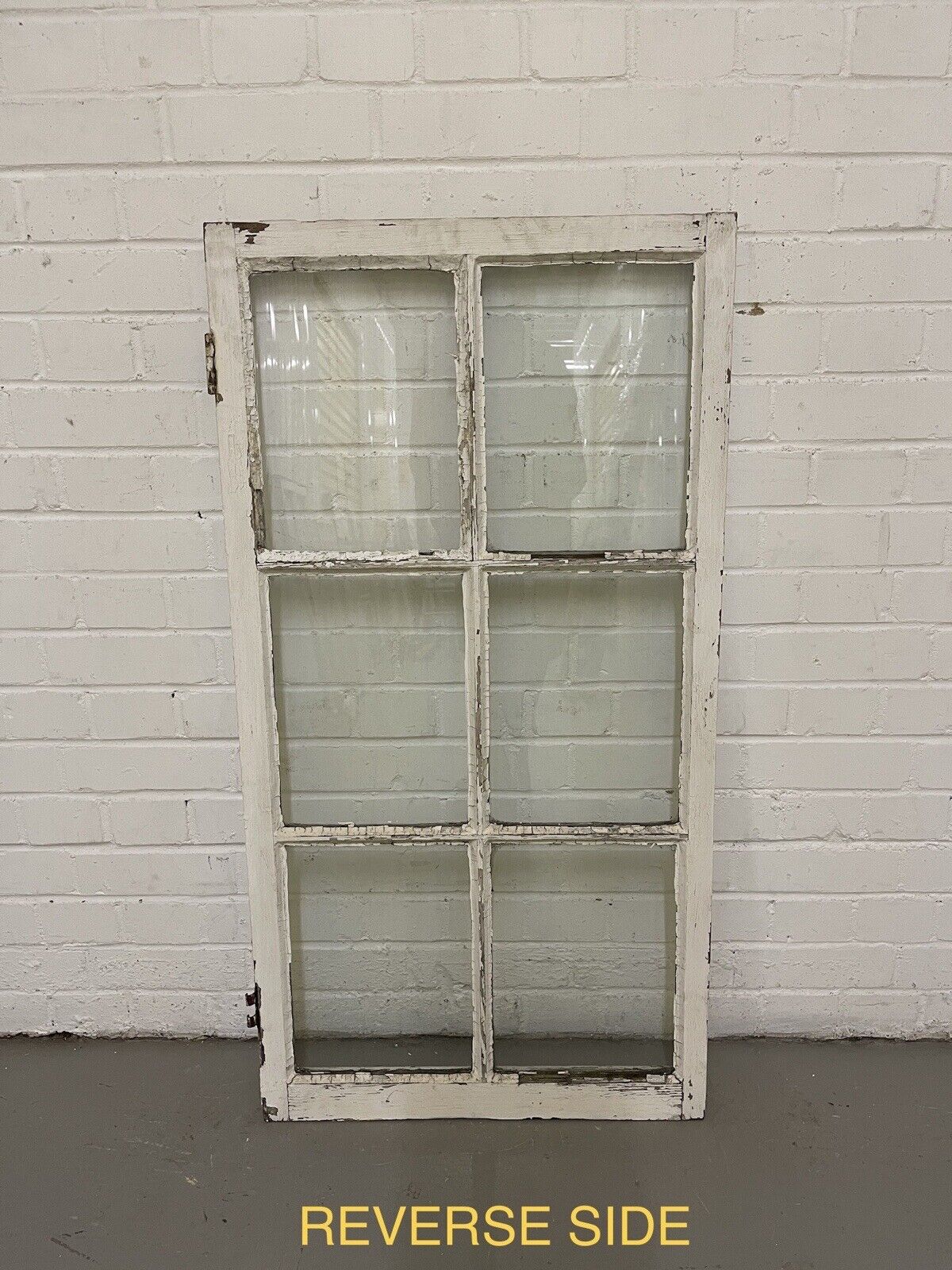 Reclaimed Old Georgian 6 Panel Wooden Window 575 x 1095mm