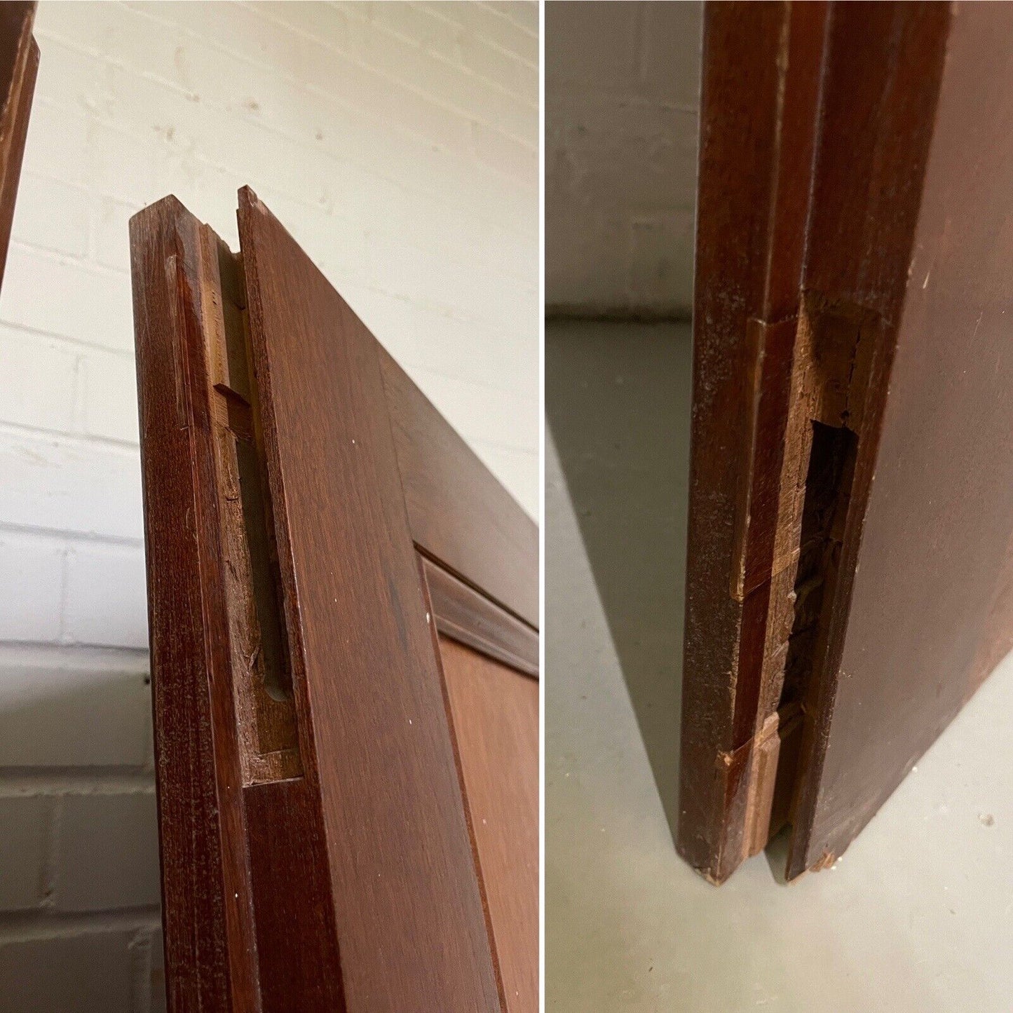 Reclaimed Large French Mahogany Wooden Double Doors Provenance Knightsbridge