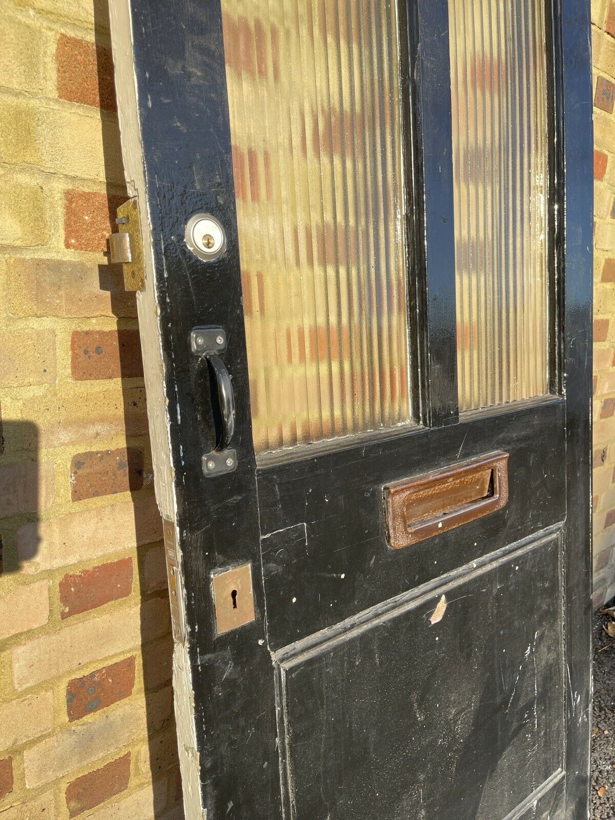 Reclaimed Victorian Edwardian Wooden Panel External Front Door 2030 x 865mm
