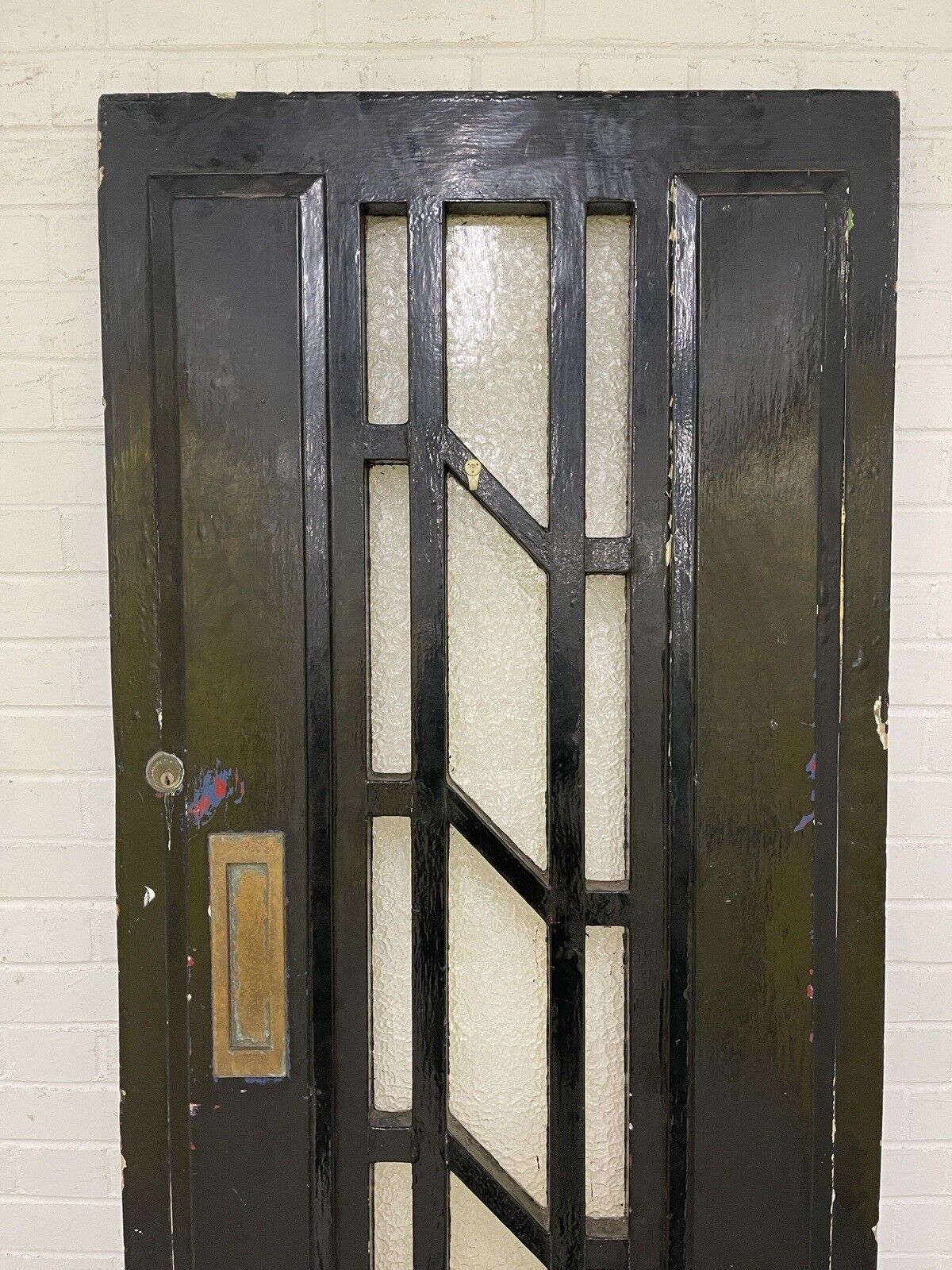 Reclaimed Victorian Edwardian Arts and Craft Wooden Panel Front Door 2025 x 810