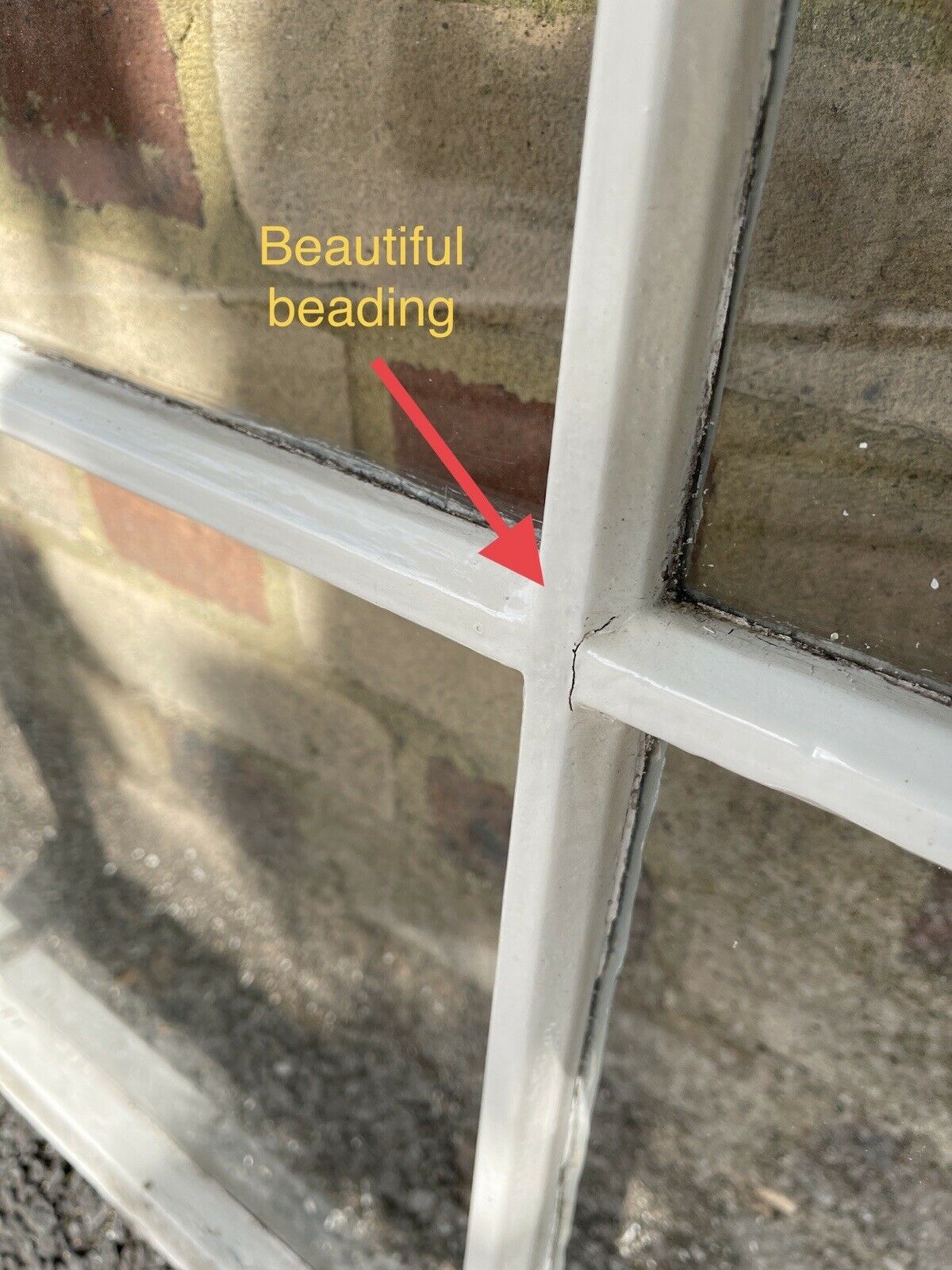 Reclaimed Old Georgian 4 Panel Wooden Window 860 x 830 mm