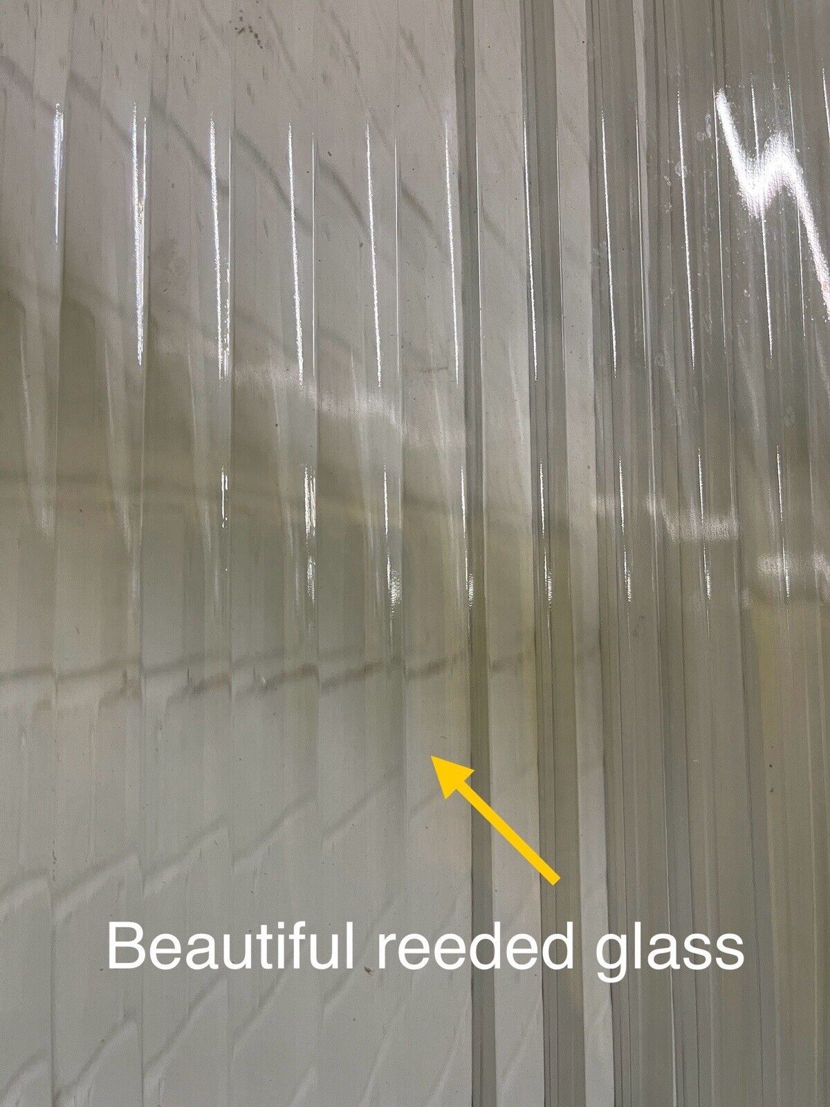 Reclaimed Reeded Glass External Door 1950 x 840mm