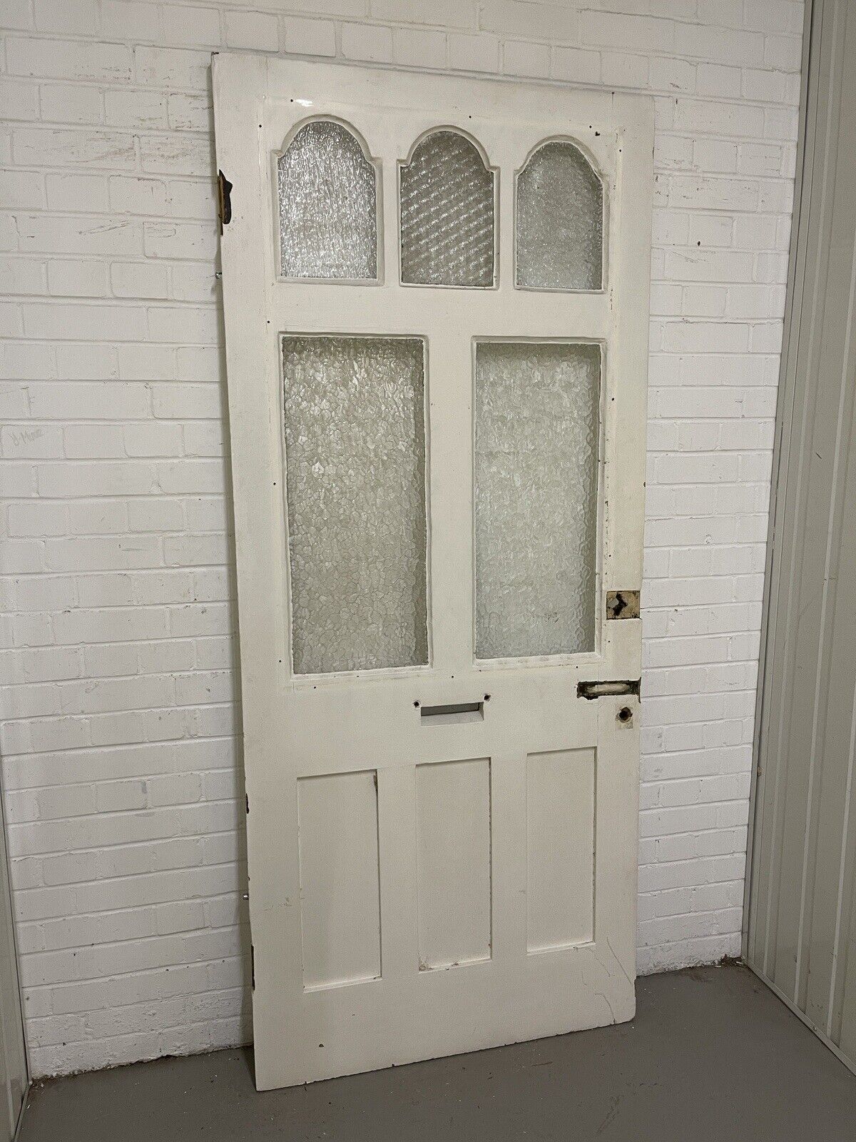 Reclaimed Victorian Edwardian Wooden Panel Front Door 2133 x 915mm