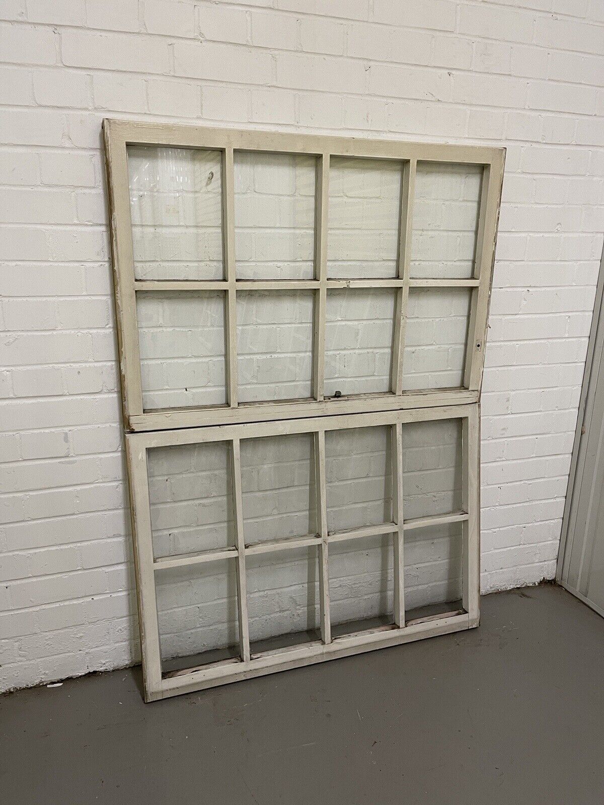 Pair of Modern Georgian 8 Panel Wooden Top Bottom Window 985 x 675 985 x 685